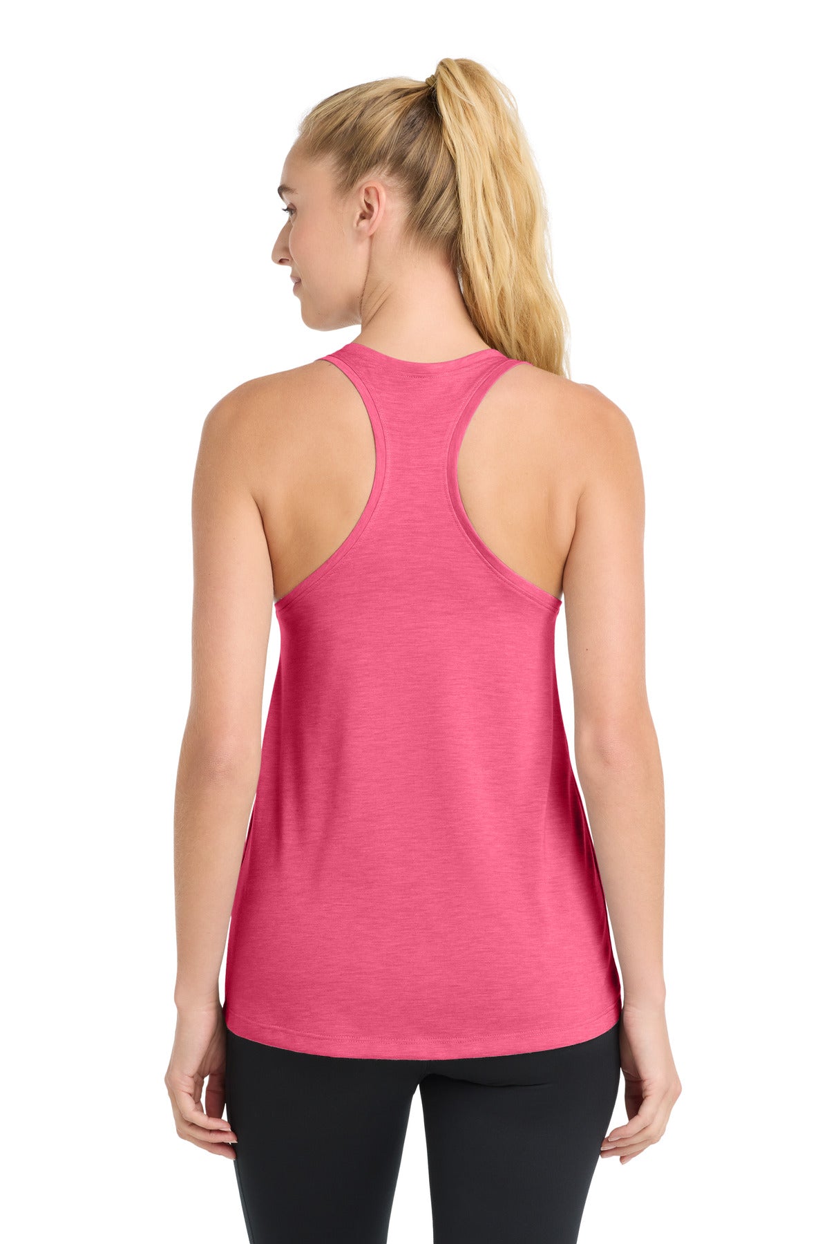 Sport-Tek  Women's PosiCharge  Tri-Blend Wicking Tank. LST402