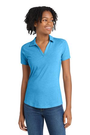 Sport-Tek  Women's PosiCharge  Tri-Blend Wicking Polo. LST405