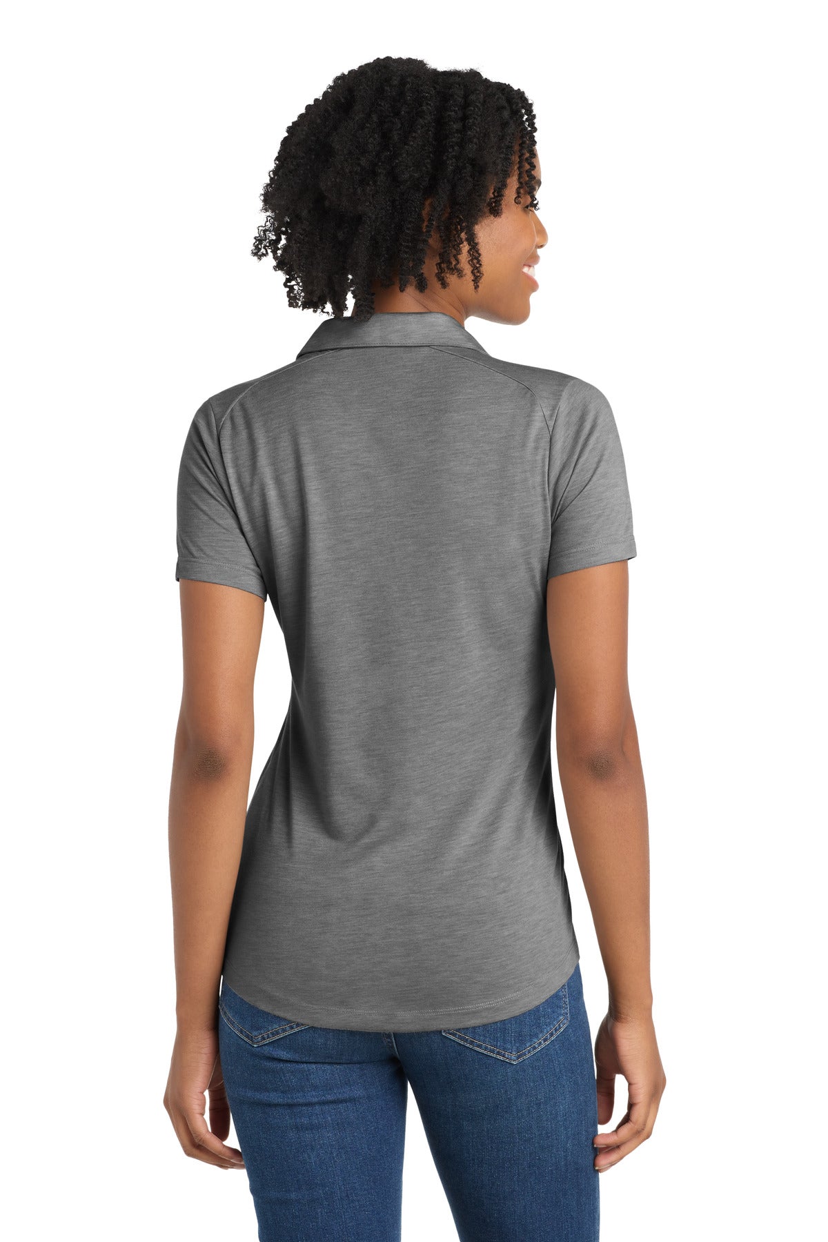 Sport-Tek  Women's PosiCharge  Tri-Blend Wicking Polo. LST405