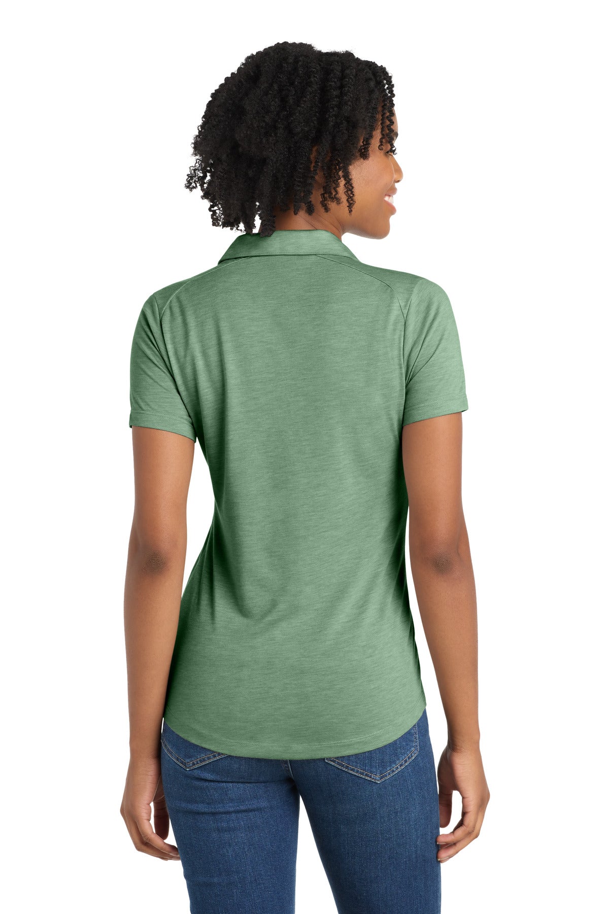 Sport-Tek  Women's PosiCharge  Tri-Blend Wicking Polo. LST405