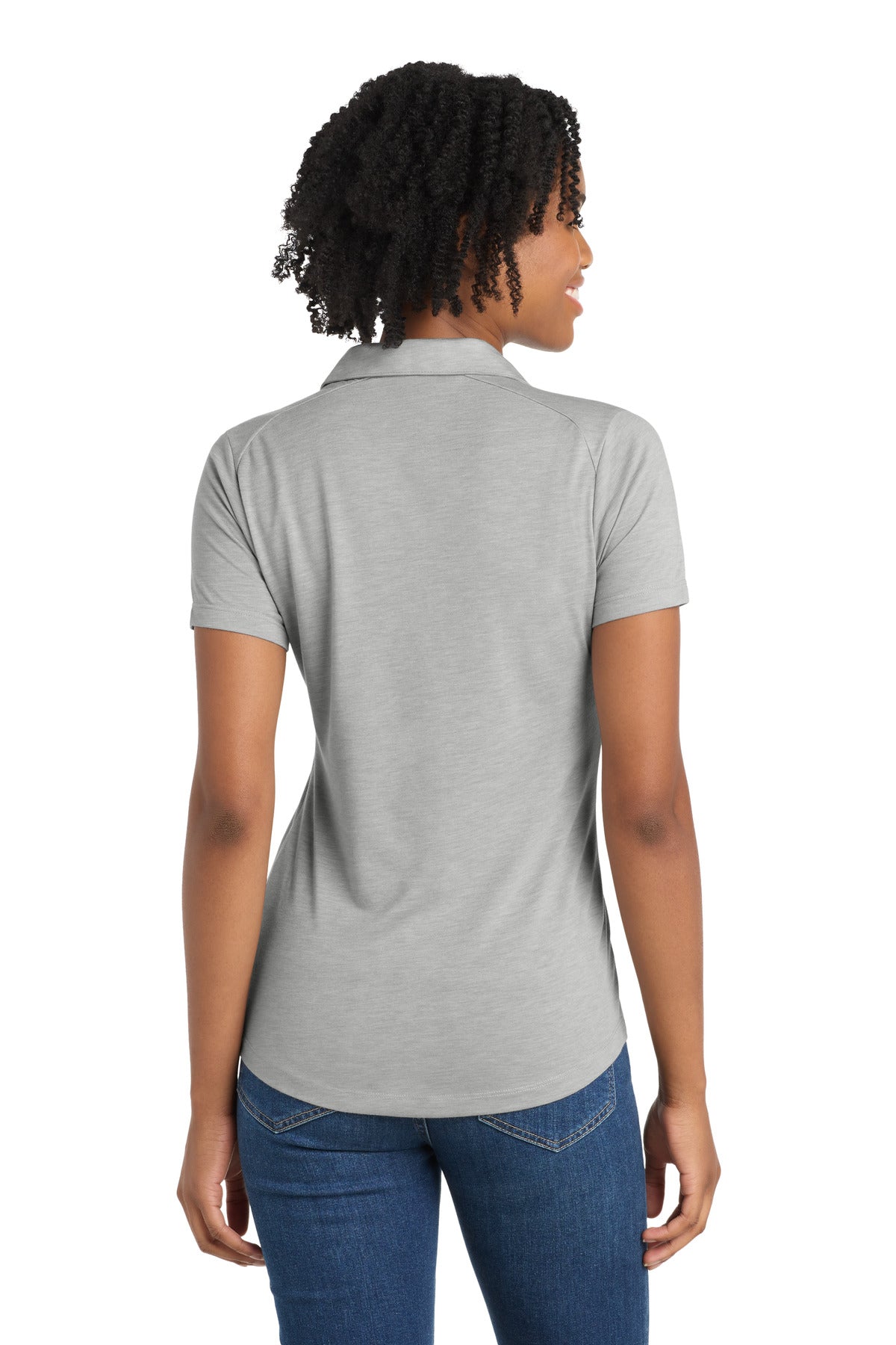 Sport-Tek  Women's PosiCharge  Tri-Blend Wicking Polo. LST405