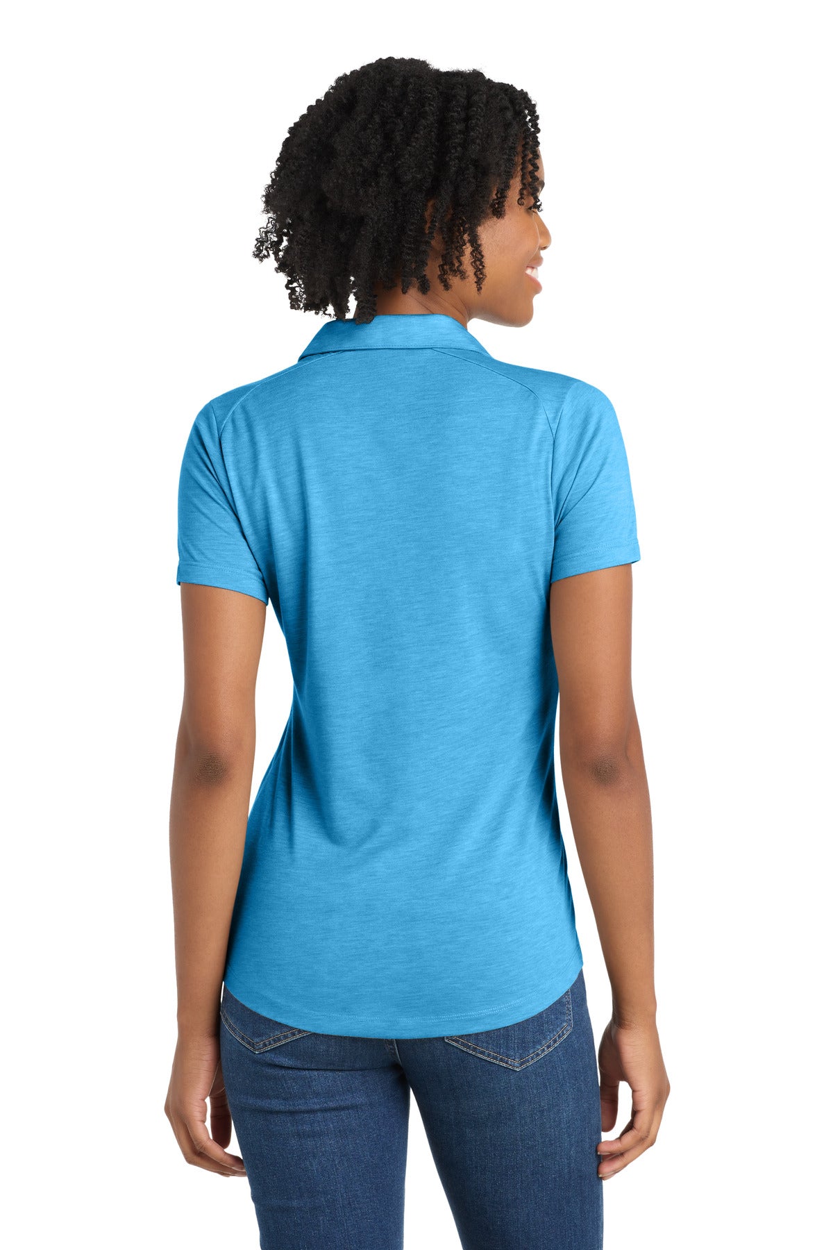 Sport-Tek  Women's PosiCharge  Tri-Blend Wicking Polo. LST405
