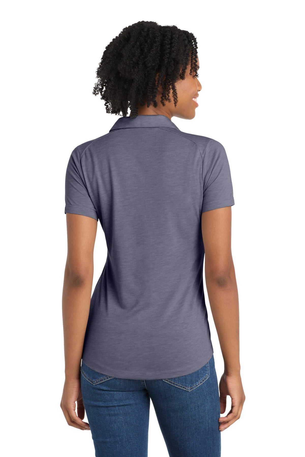 Sport-Tek  Women's PosiCharge  Tri-Blend Wicking Polo. LST405