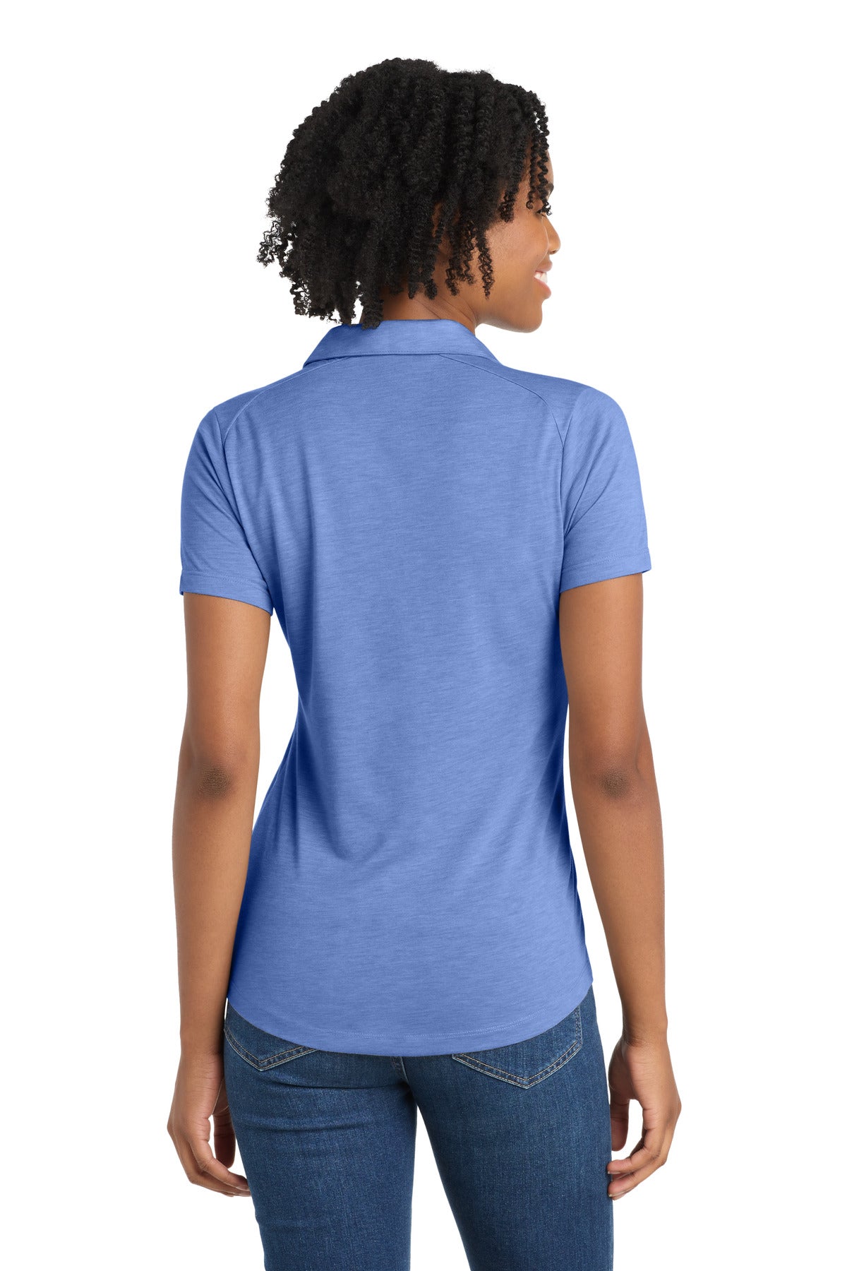 Sport-Tek  Women's PosiCharge  Tri-Blend Wicking Polo. LST405