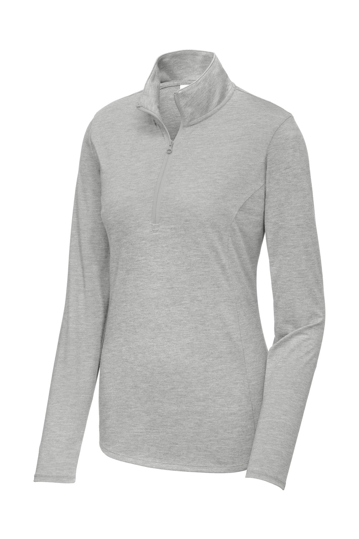 Sport-Tek  Women's PosiCharge  Tri-Blend Wicking 1/4-Zip Pullover. LST407