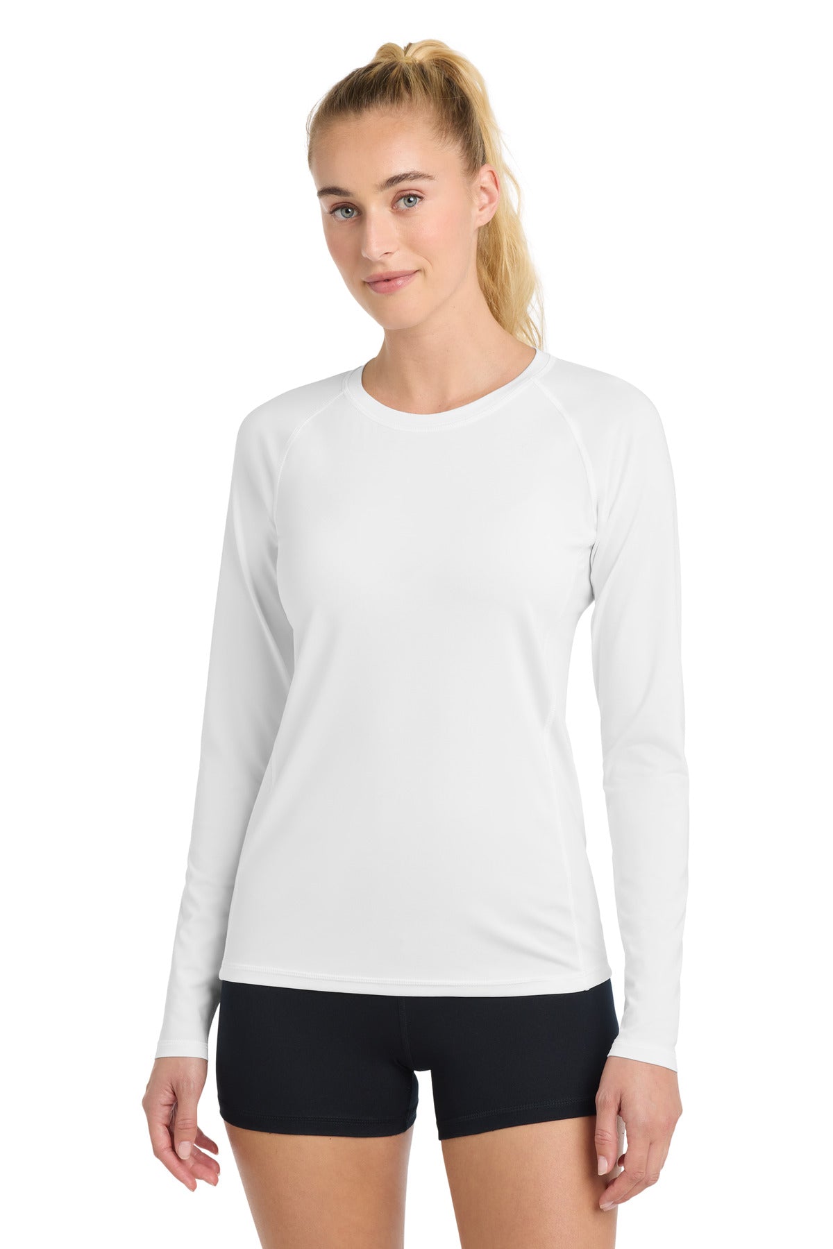 Sport-Tek  Women's Long Sleeve Rashguard Tee. LST470LS