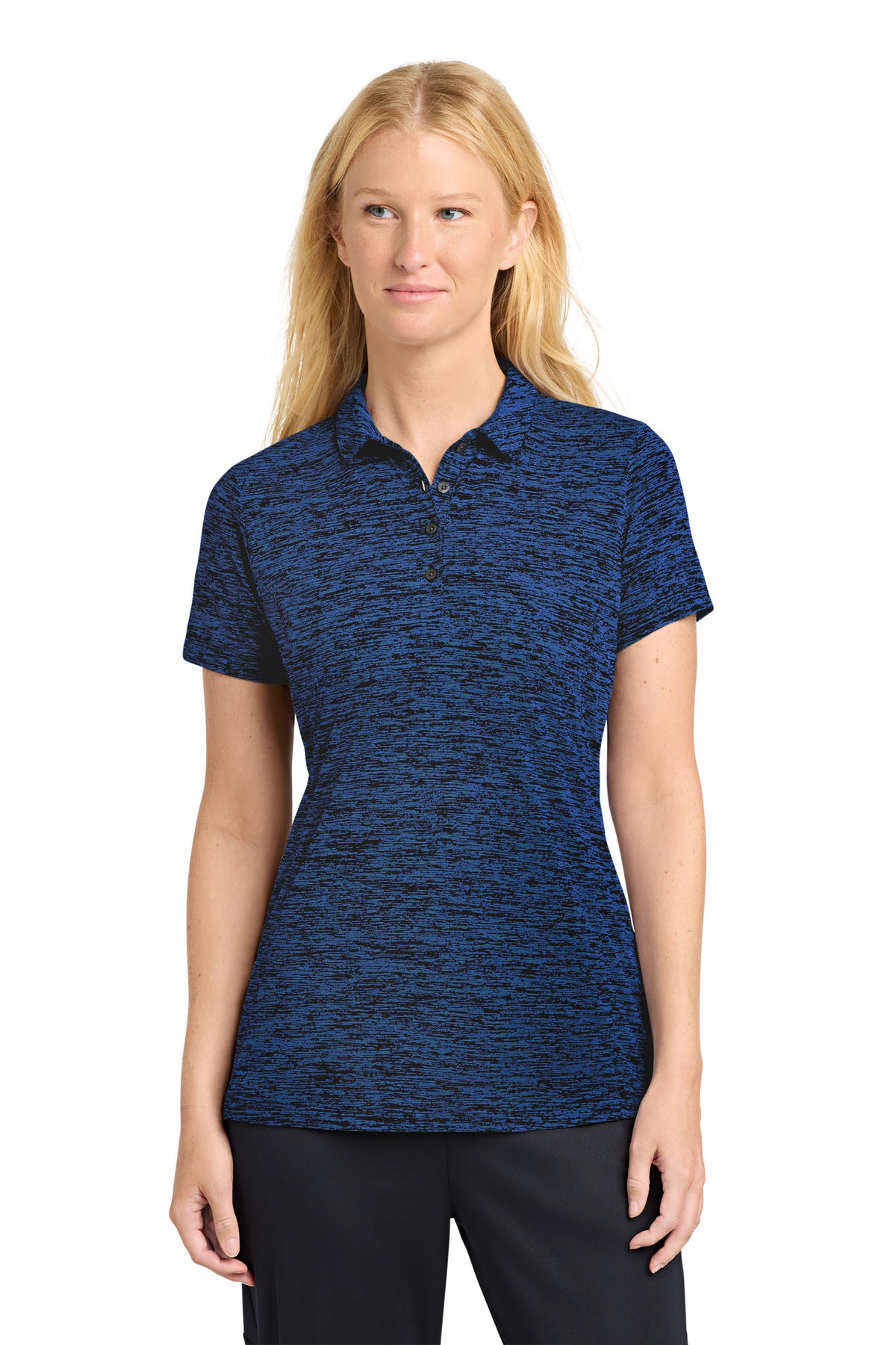 Sport-Tek  Women's PosiCharge  Electric Heather Polo. LST590