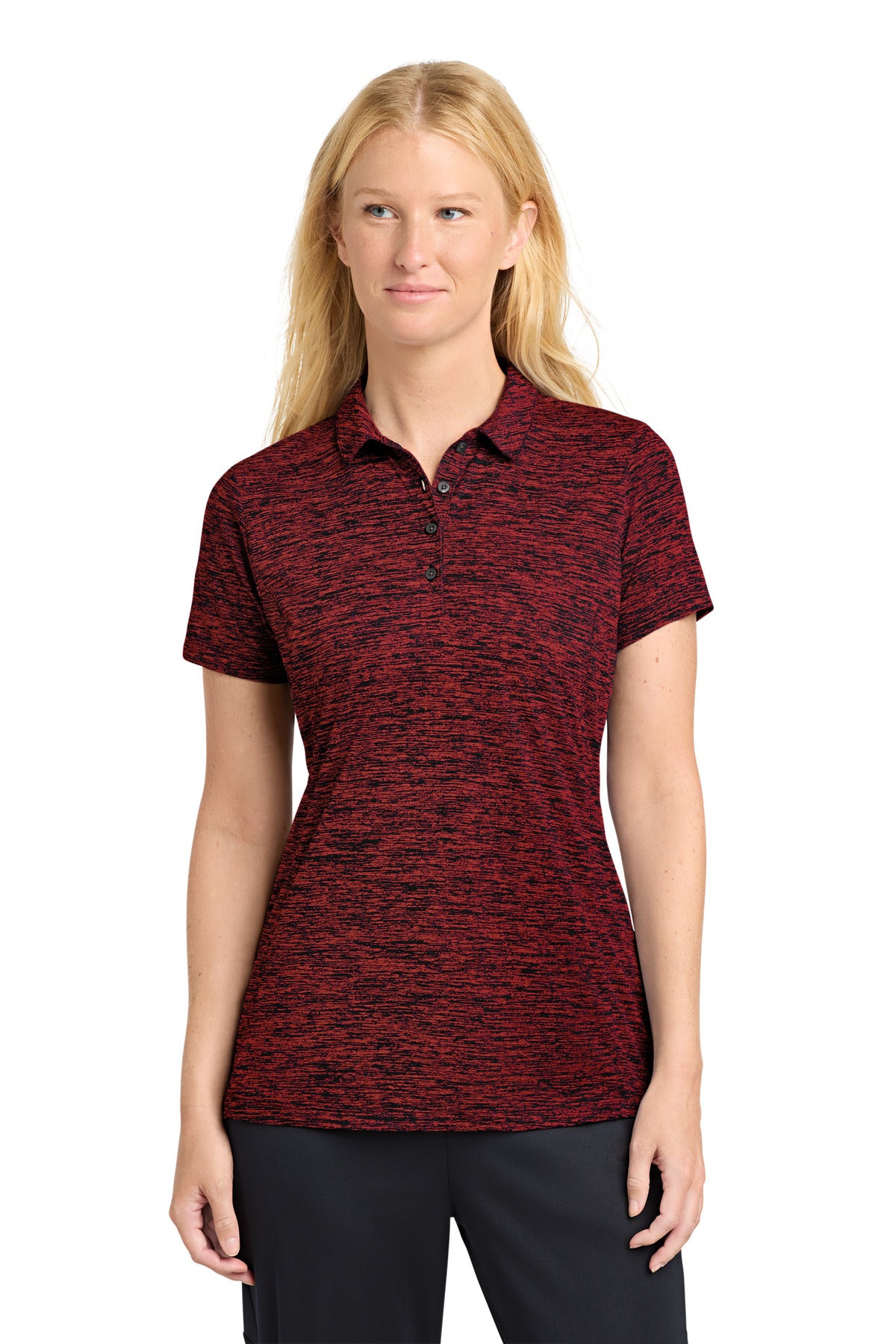 Sport-Tek  Women's PosiCharge  Electric Heather Polo. LST590