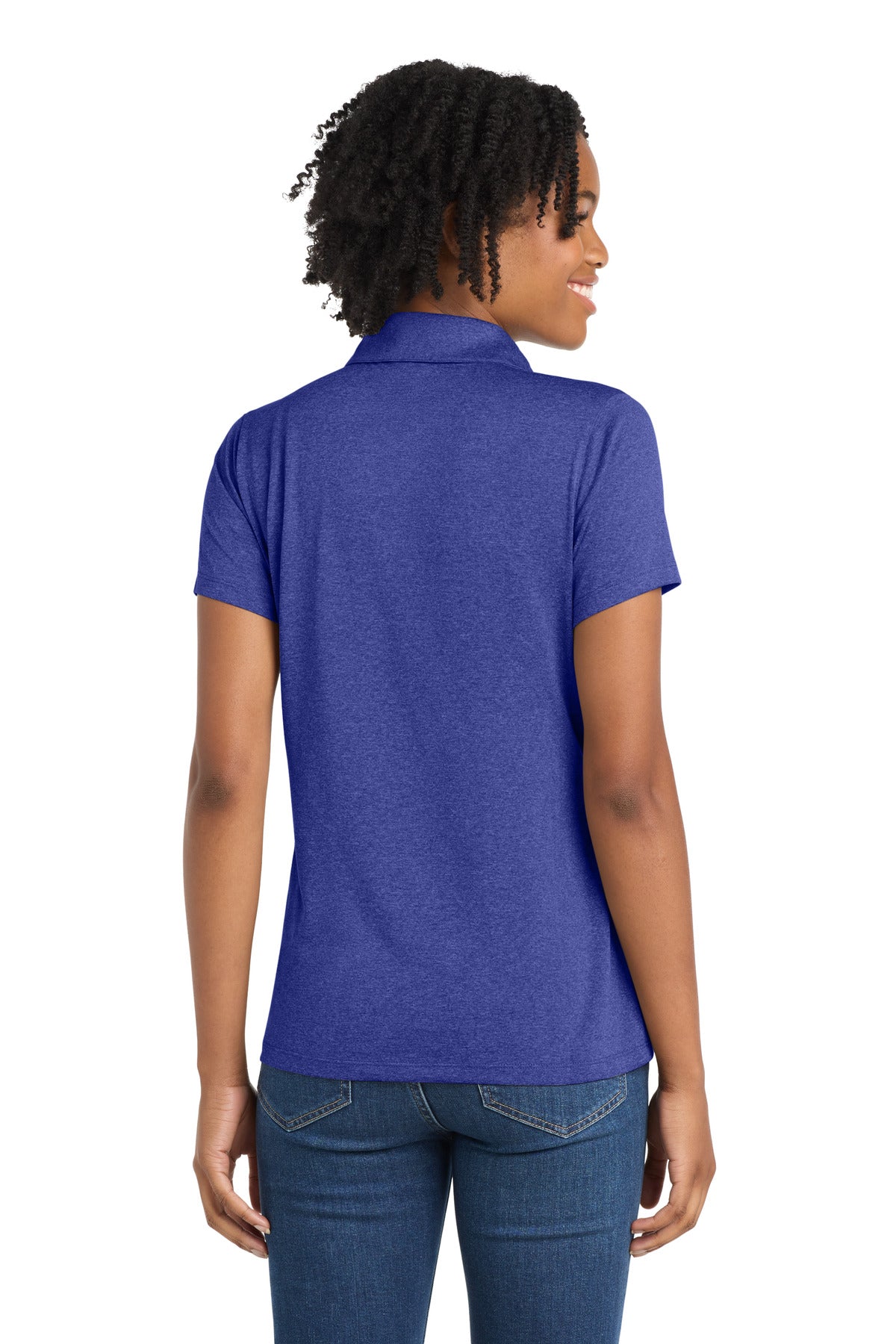 Sport-Tek Women's Heather Contender Polo. LST660