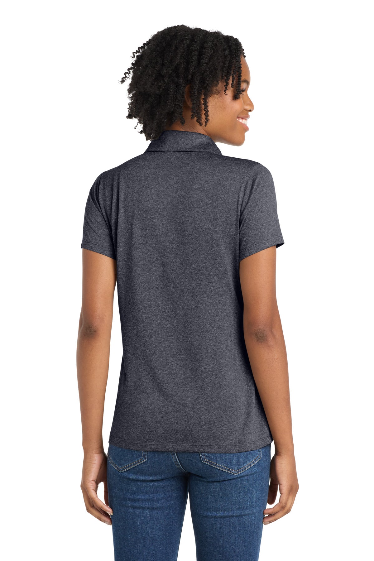Sport-Tek Women's Heather Contender Polo. LST660