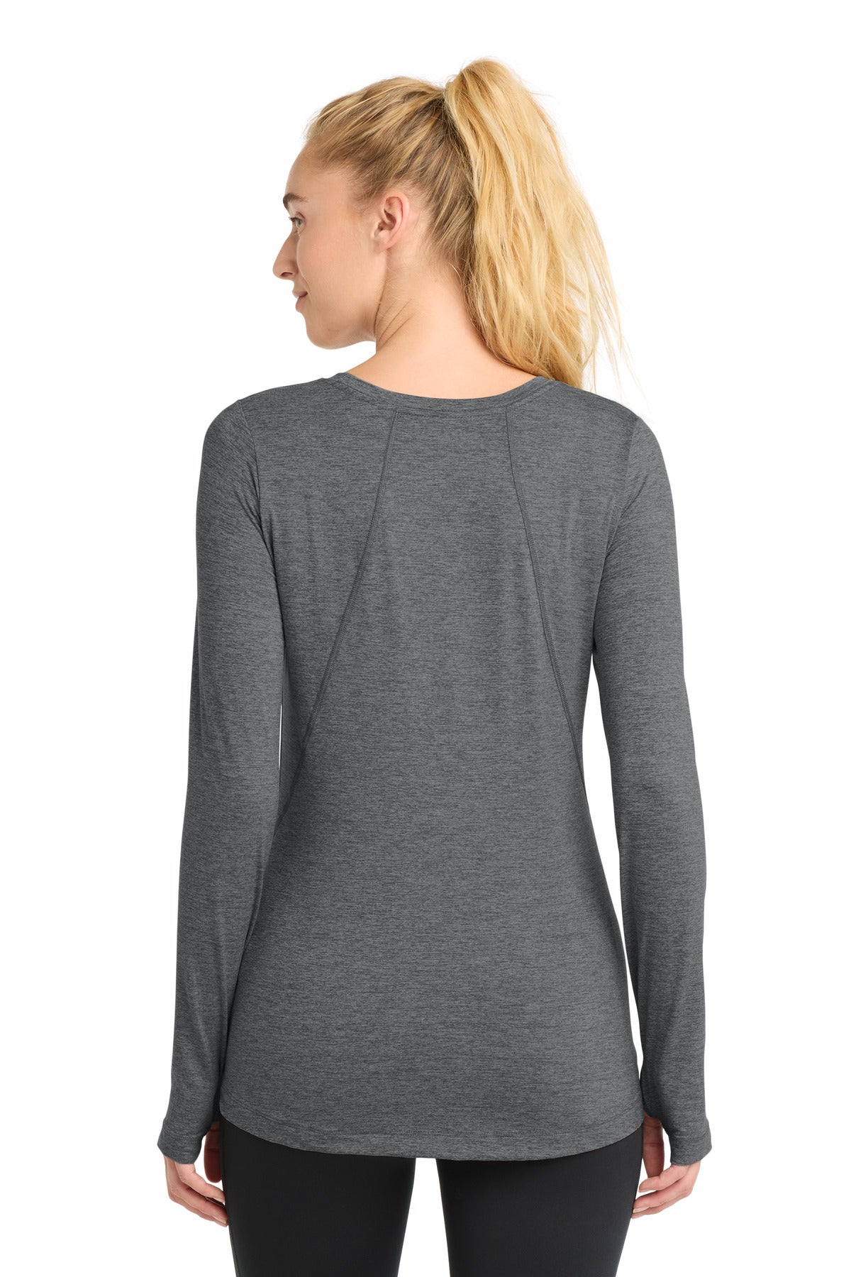 Sport-Tek  Women's Exchange 1.5 Long Sleeve Crew. LST710