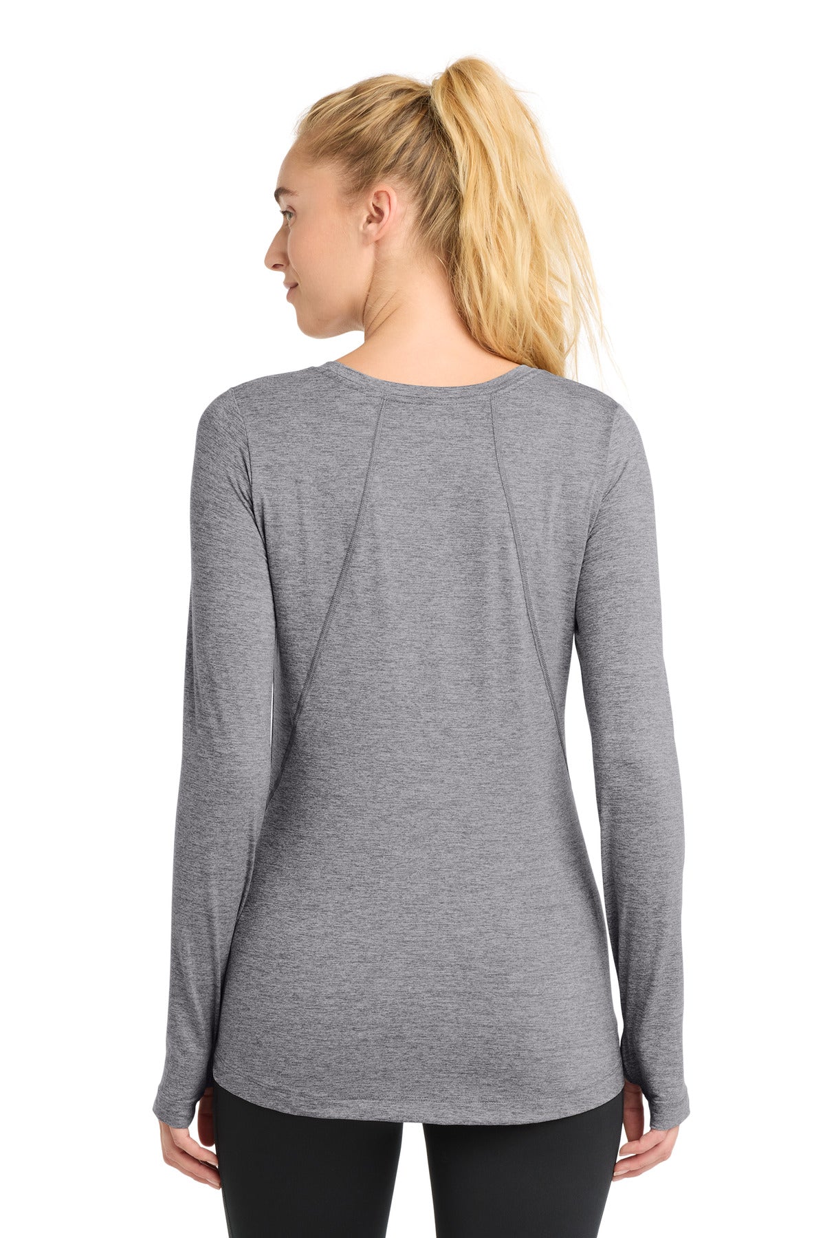 Sport-Tek  Women's Exchange 1.5 Long Sleeve Crew. LST710