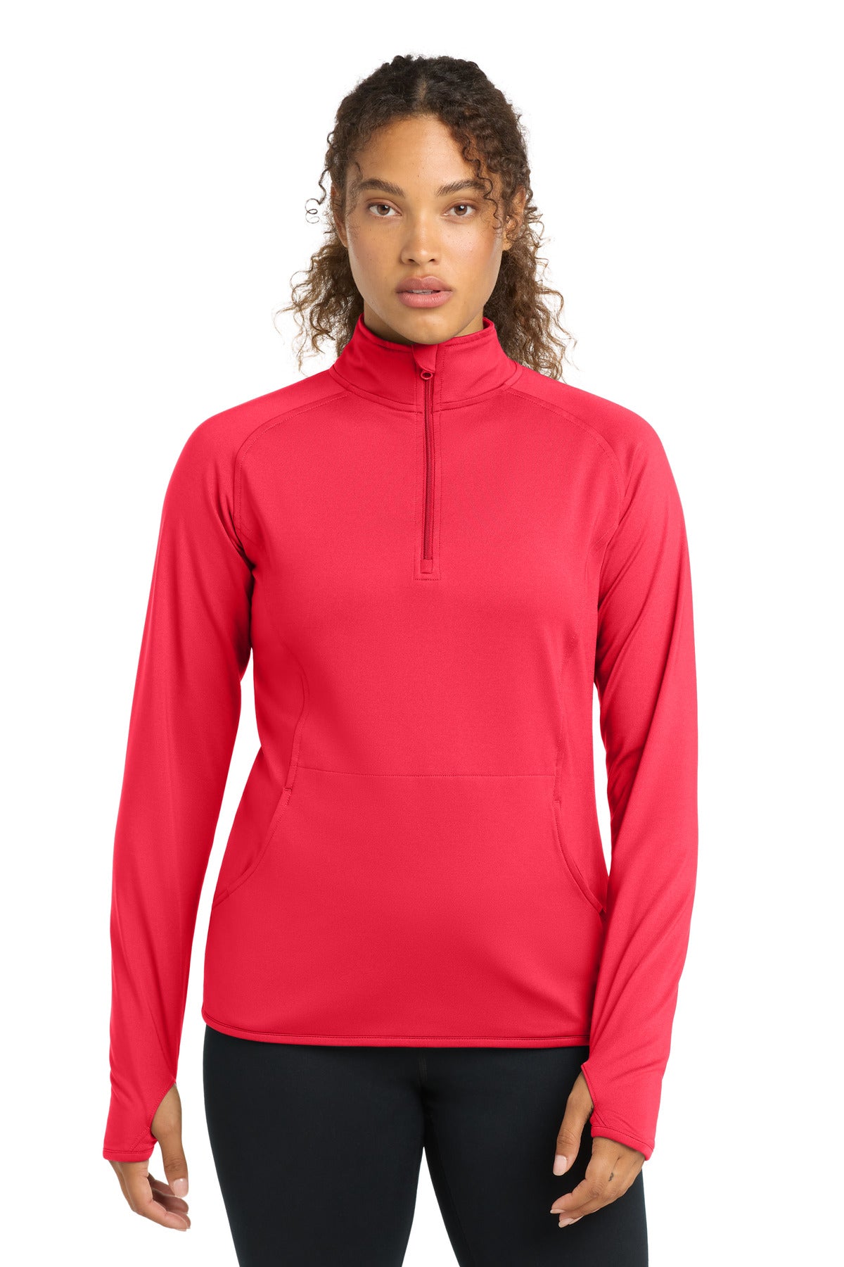 Sport-Tek Women's Sport-Wick Stretch 1/4-Zip Pullover. LST850