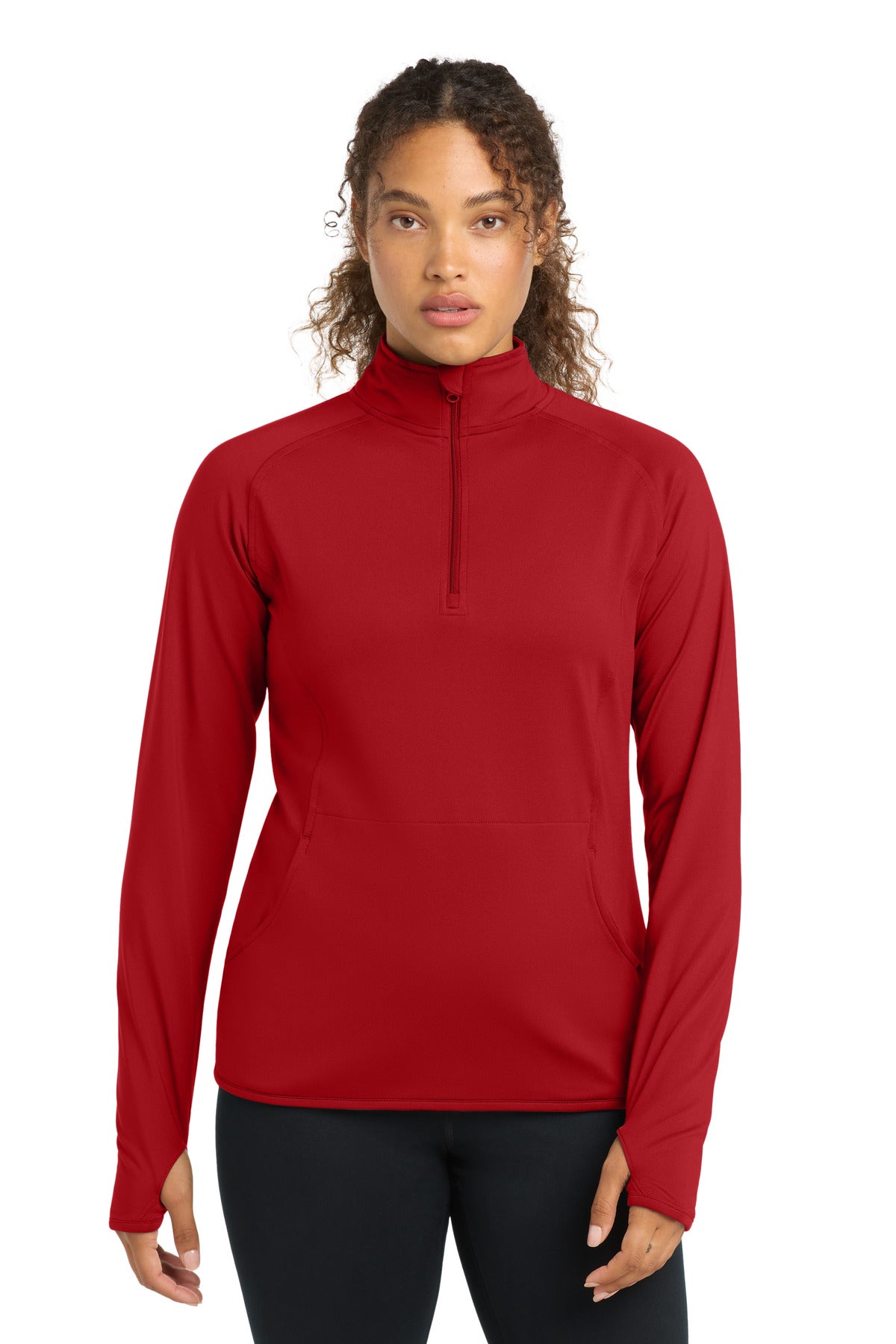 Sport-Tek Women's Sport-Wick Stretch 1/4-Zip Pullover. LST850