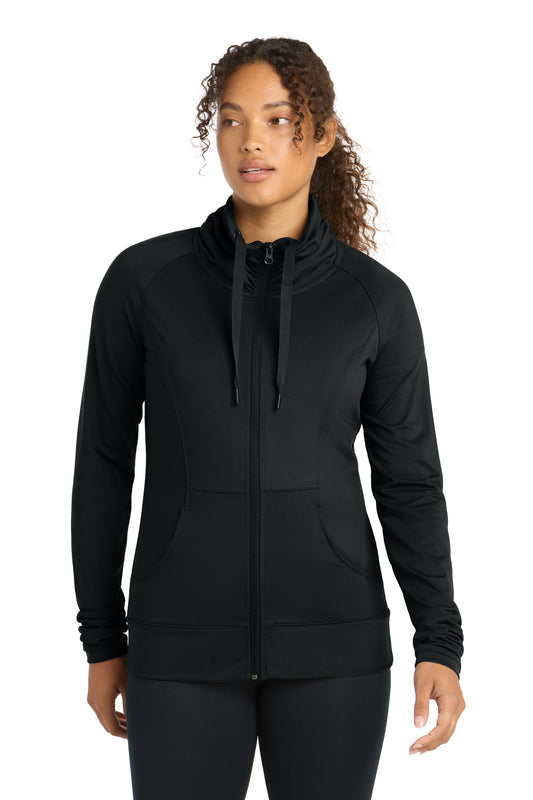 Sport-Tek Women's Sport-Wick Stretch Full-Zip Jacket. LST852