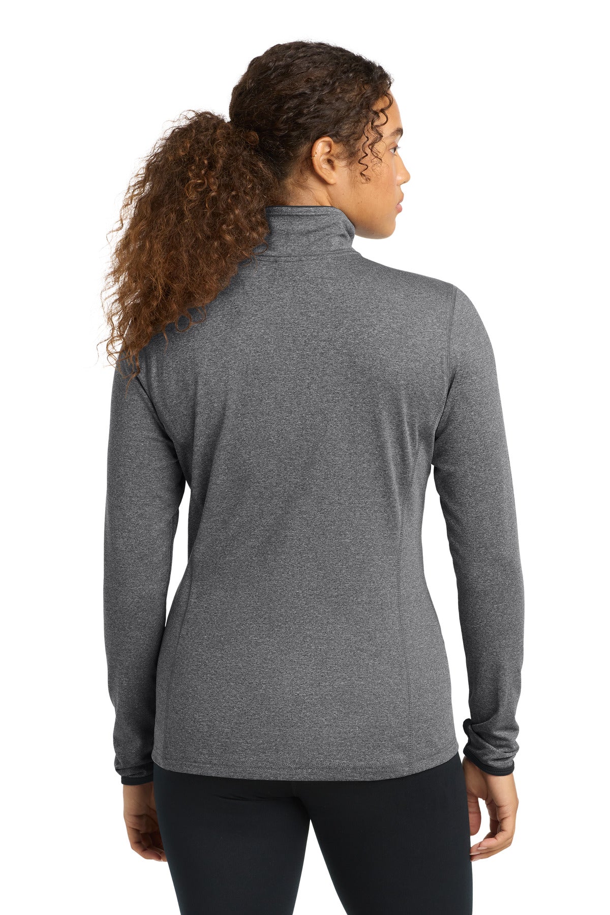 Sport-Tek Women's Sport-Wick Stretch Contrast Full-Zip Jacket.  LST853