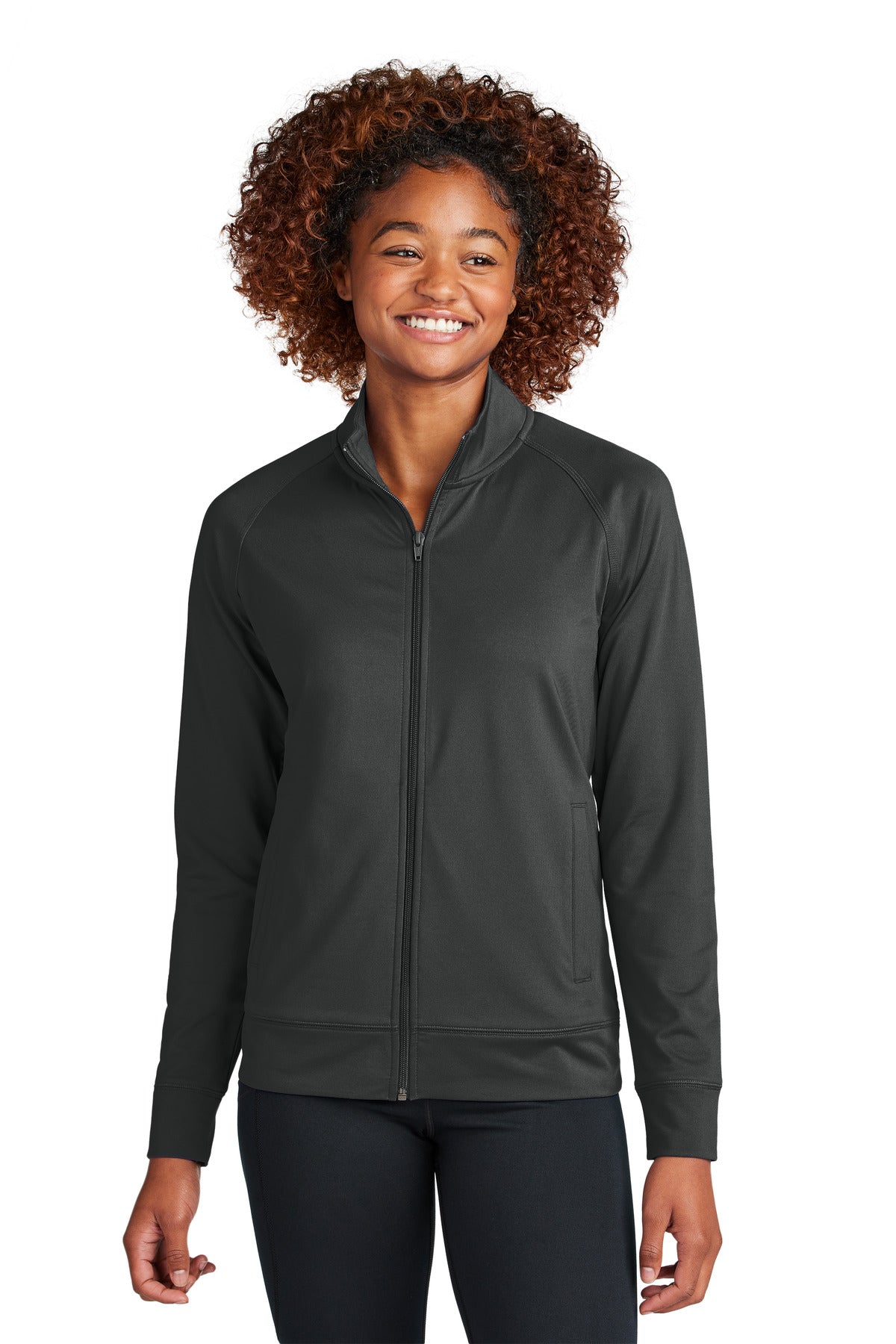 Sport-Tek Women's Sport-Wick Stretch Full-Zip Cadet Jacket LST857