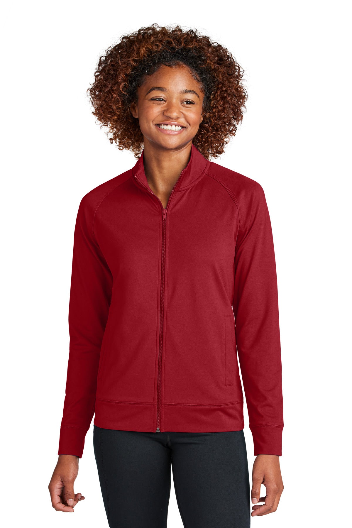 Sport-Tek Women's Sport-Wick Stretch Full-Zip Cadet Jacket LST857