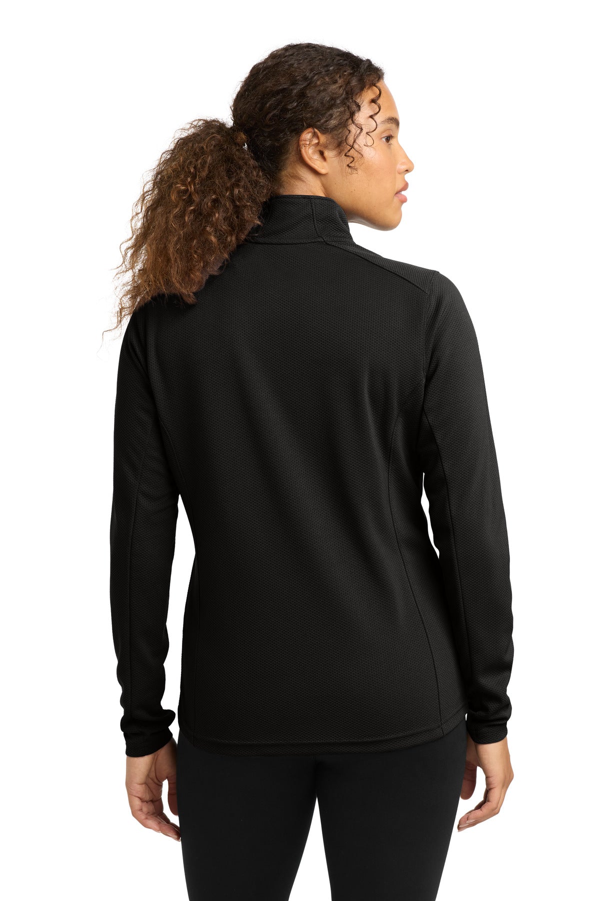 Sport-Tek Women's Sport-Wick Textured 1/4-Zip Pullover.  LST860