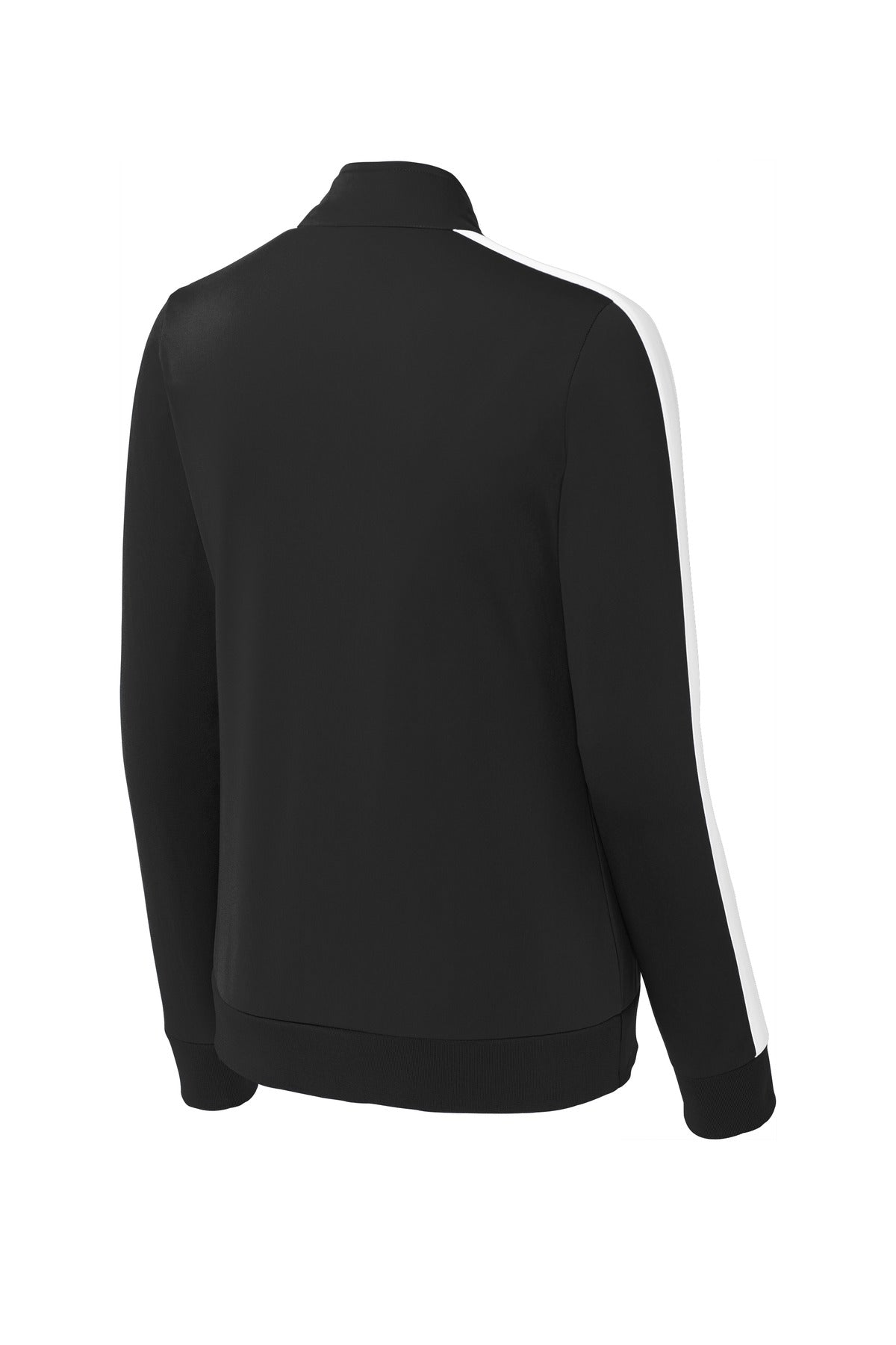 Sport-Tek  Women's Tricot Sleeve Stripe Track Jacket. LST94