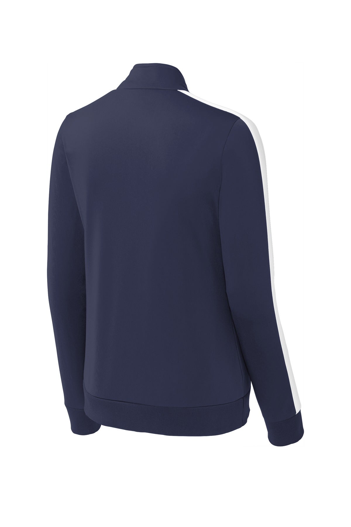 Sport-Tek  Women's Tricot Sleeve Stripe Track Jacket. LST94