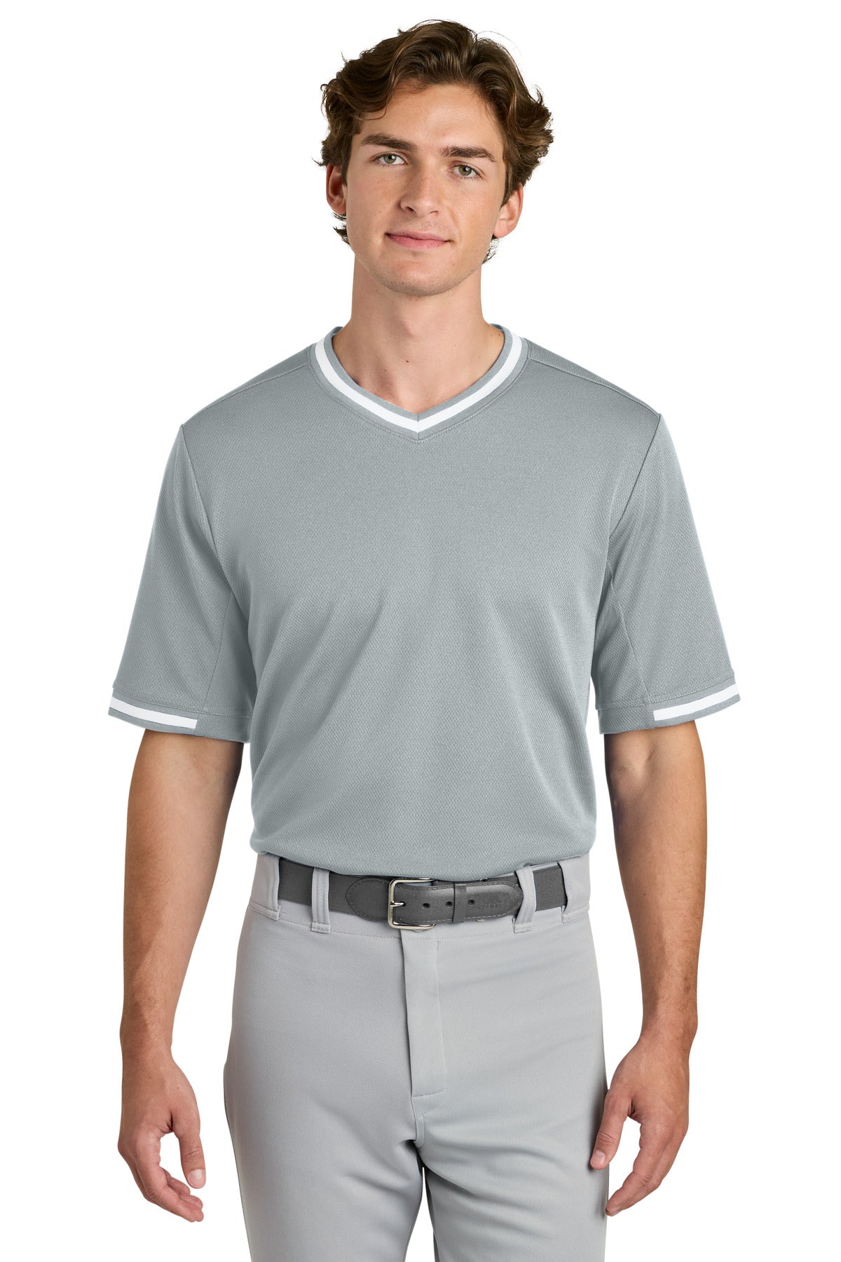 Sport-Tek Tough Mesh V-Neck Baseball Jersey ST221