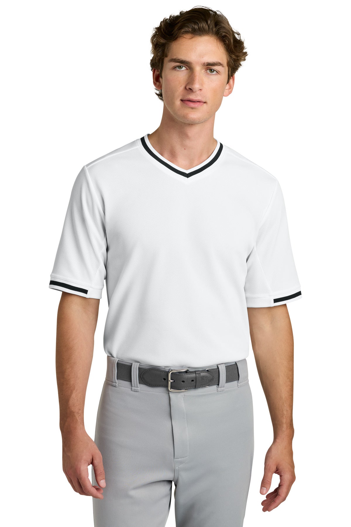 Sport-Tek Tough Mesh V-Neck Baseball Jersey ST221