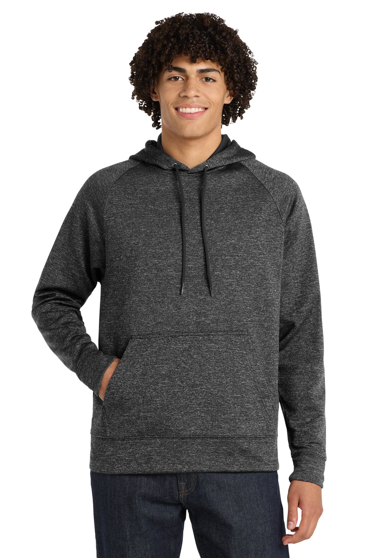 Sport-Tek PosiCharge Electric Heather Fleece Hooded Pullover. ST225