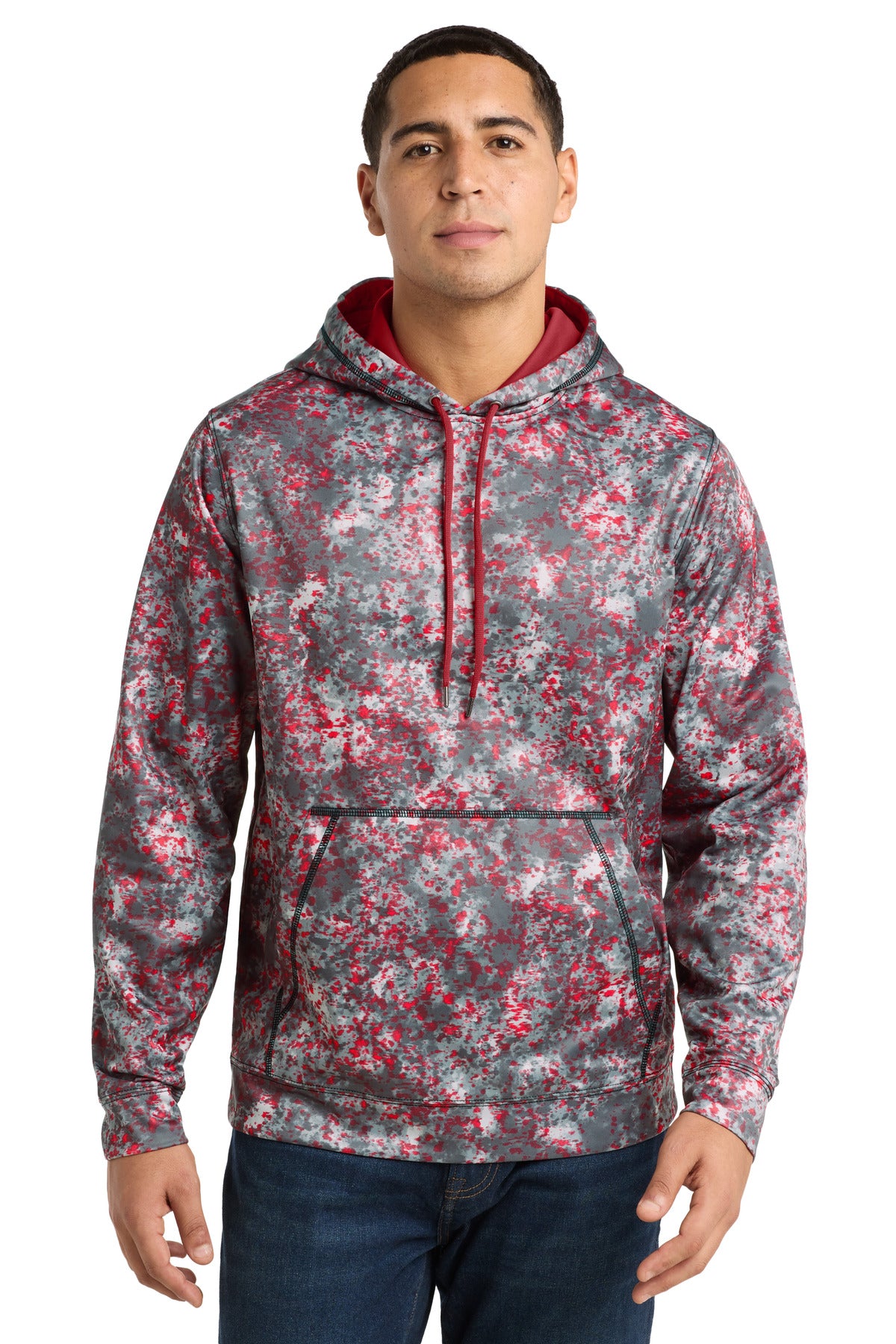 Sport-Tek Sport-Wick Mineral Freeze Fleece Hooded Pullover. ST230
