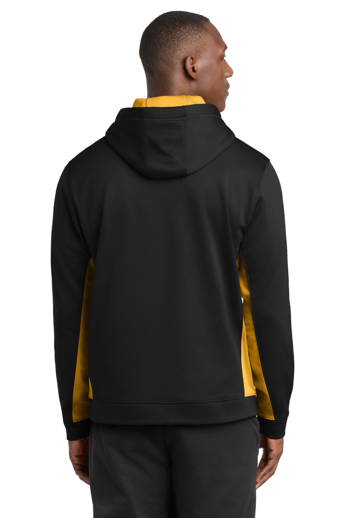 Sport-Tek Sport-Wick Fleece Colorblock Hooded Pullover. ST235