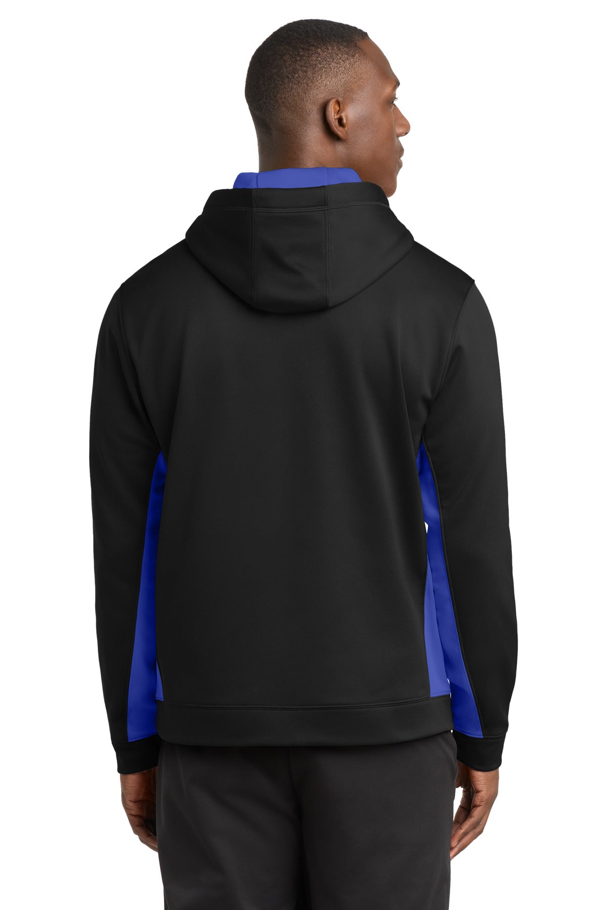 Sport-Tek Sport-Wick Fleece Colorblock Hooded Pullover. ST235