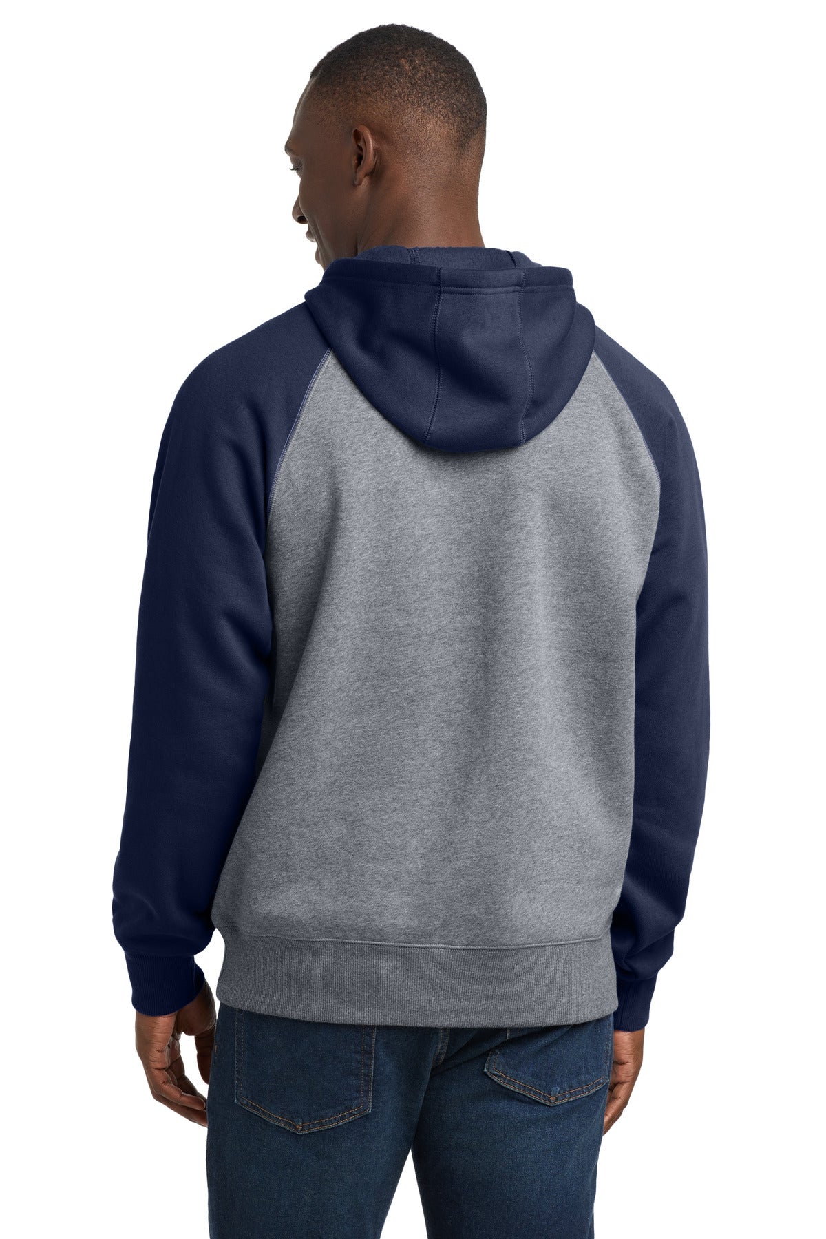 Sport-Tek Raglan Colorblock Pullover Hooded Sweatshirt. ST267