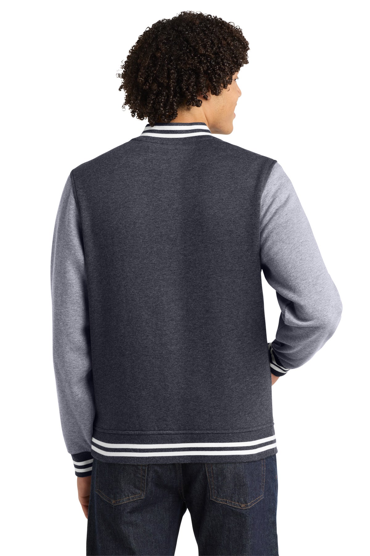 Sport-Tek Fleece Letterman Jacket. ST270