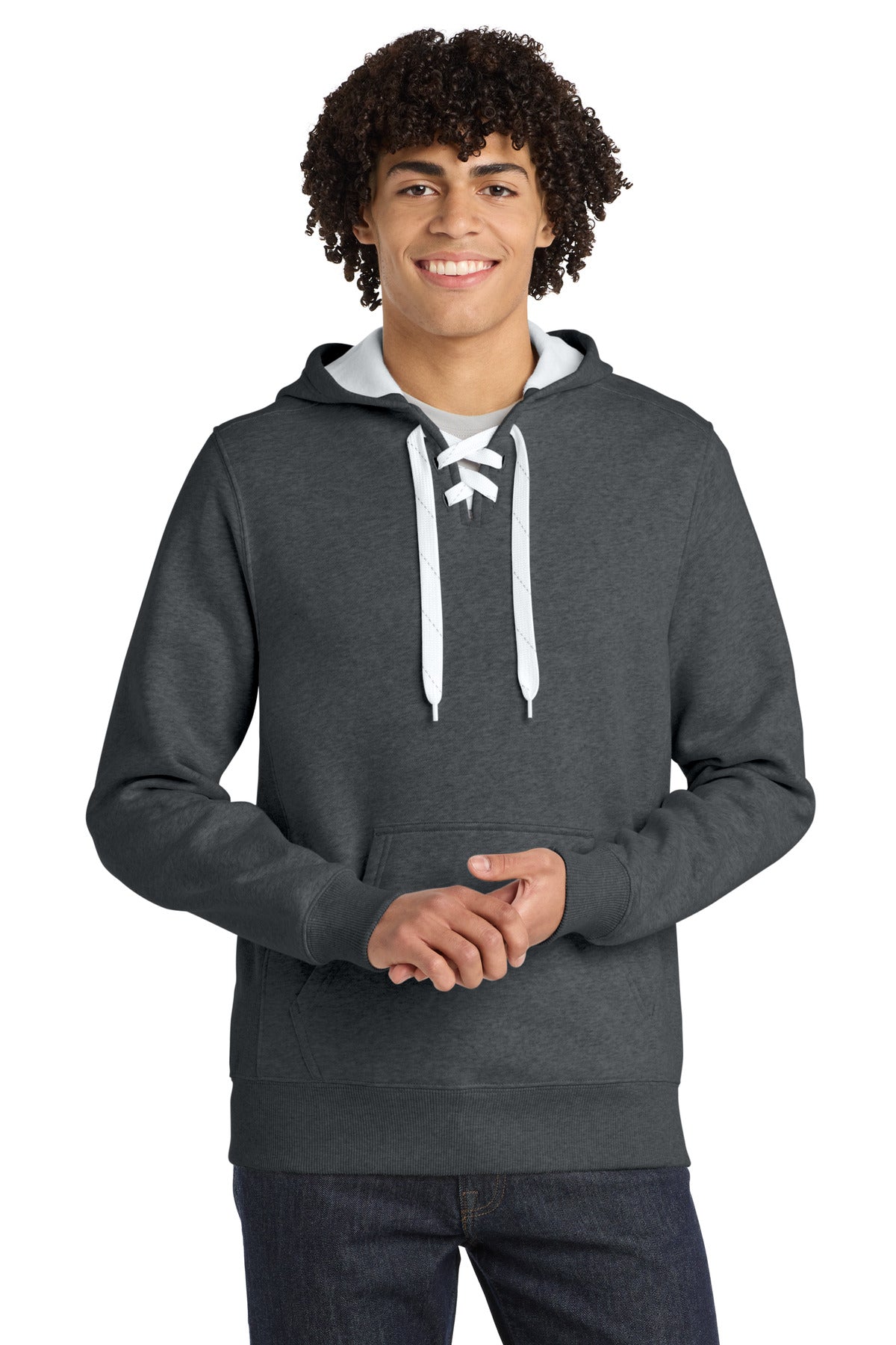 Sport-Tek Lace Up Pullover Hooded Sweatshirt. ST271