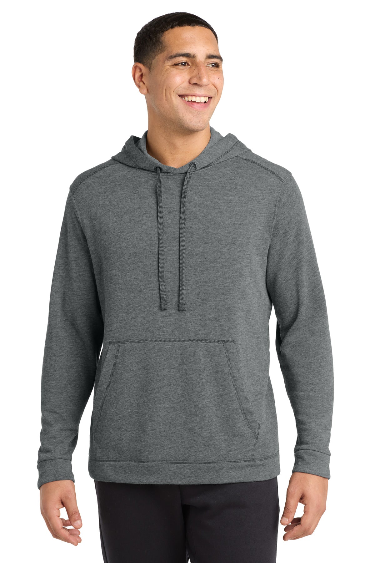 Sport-Tek  PosiCharge  Tri-Blend Wicking Fleece Hooded Pullover. ST296