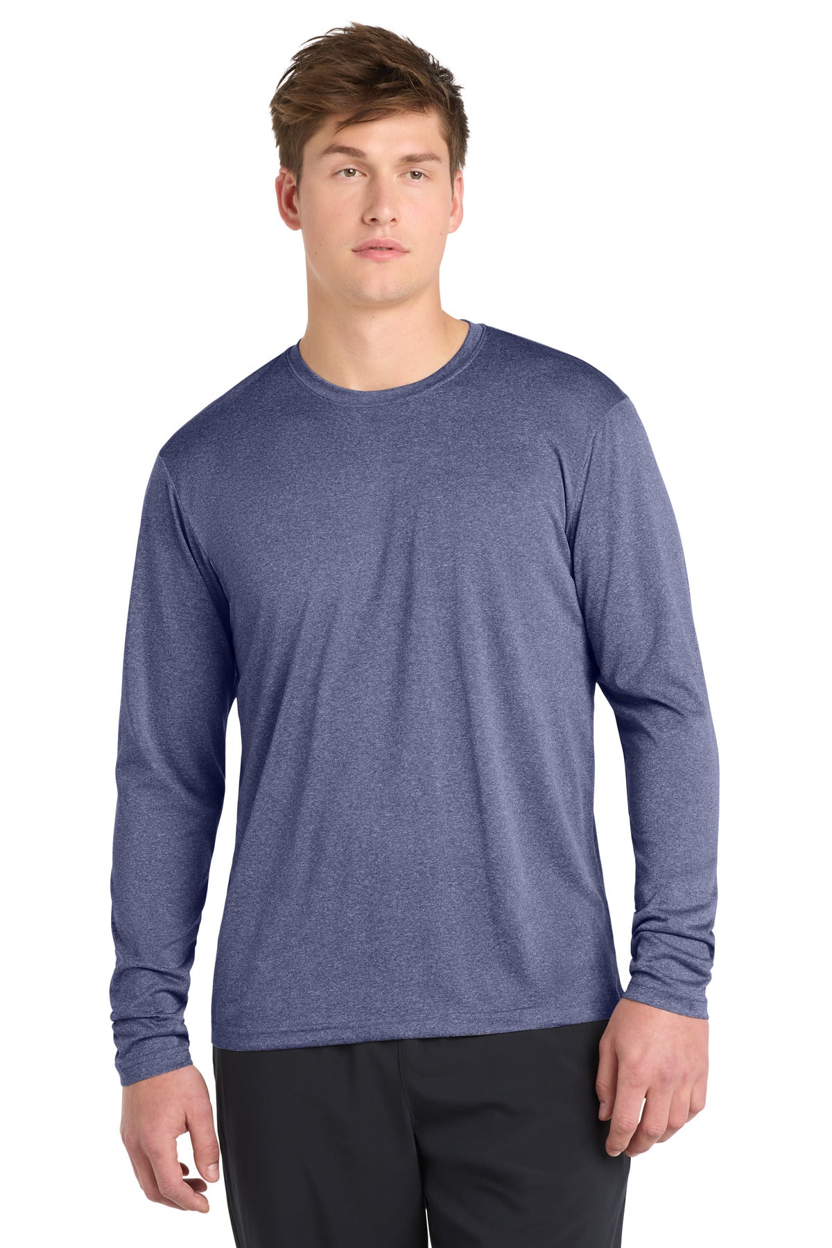 Sport-Tek Long Sleeve Heather Contender Tee. ST360LS