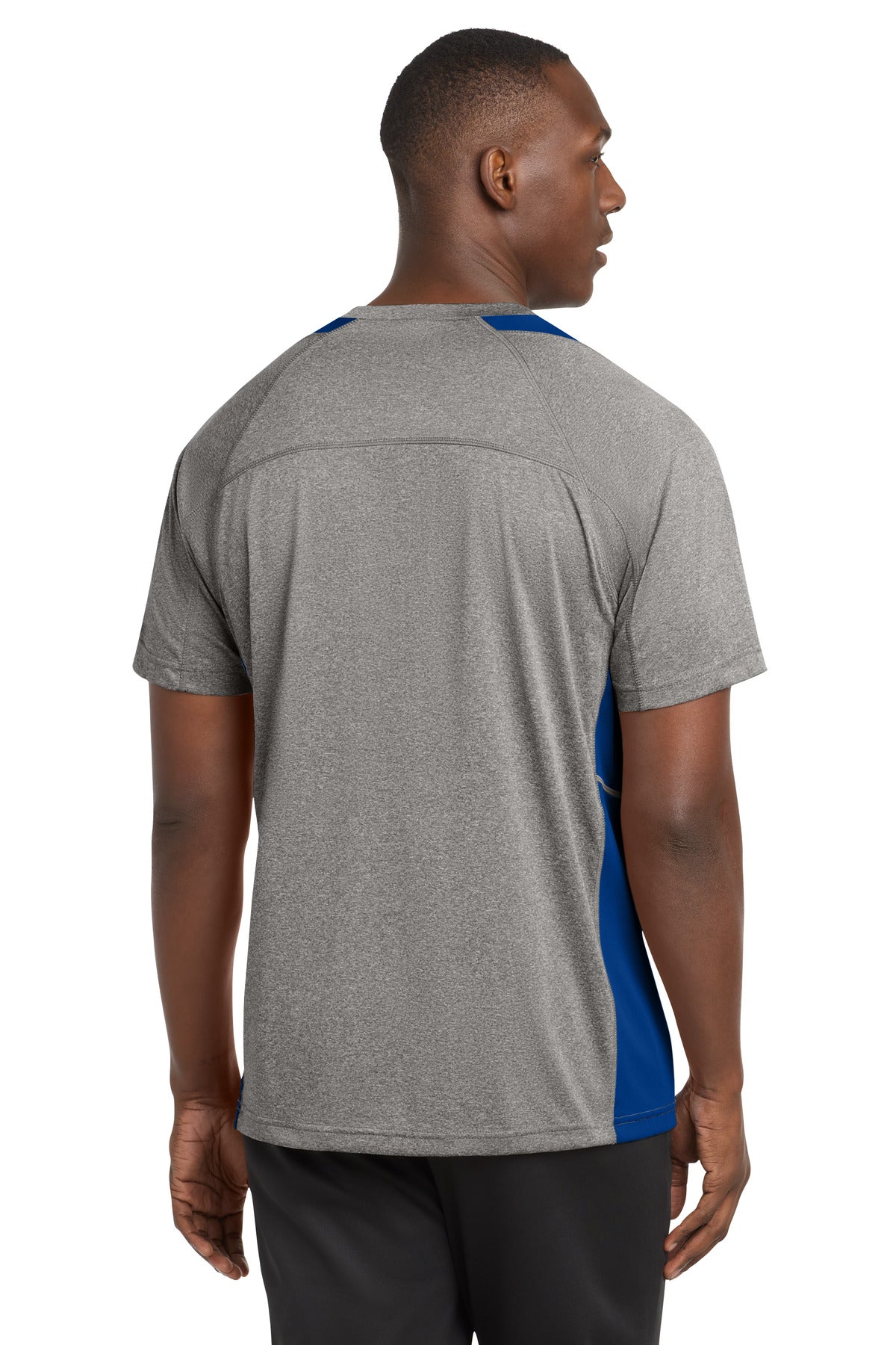 Sport-Tek Heather Colorblock Contender Tee. ST361