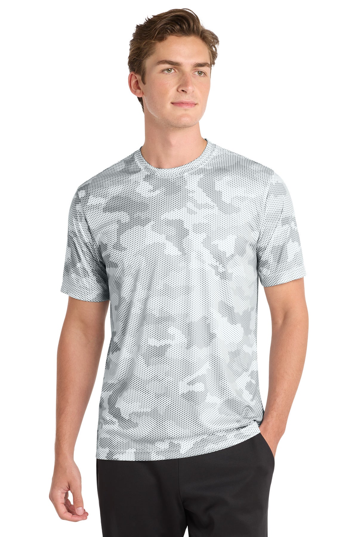 Sport-Tek CamoHex Tee. ST370