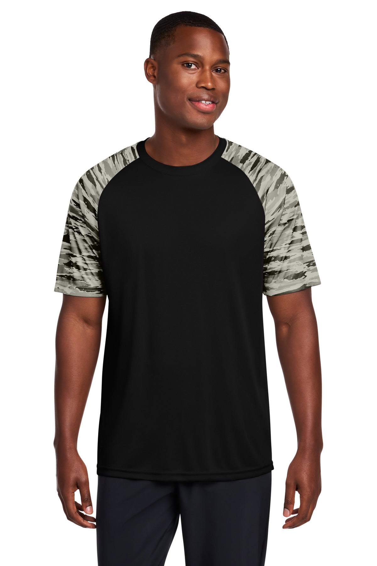 Sport-Tek Drift Camo Colorblock Tee ST376