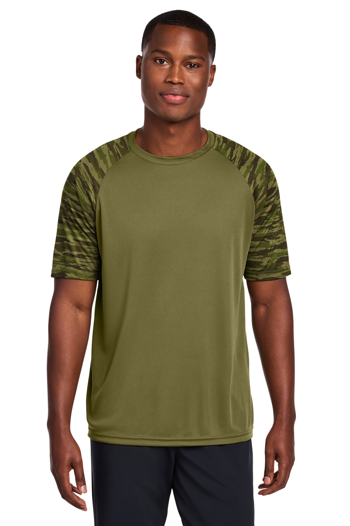 Sport-Tek Drift Camo Colorblock Tee ST376