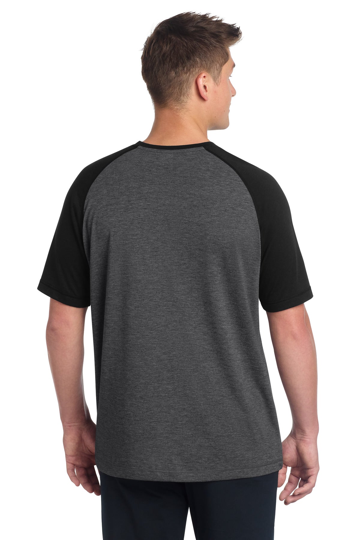Sport-Tek  PosiCharge  Tri-Blend Wicking Raglan Tee. ST400