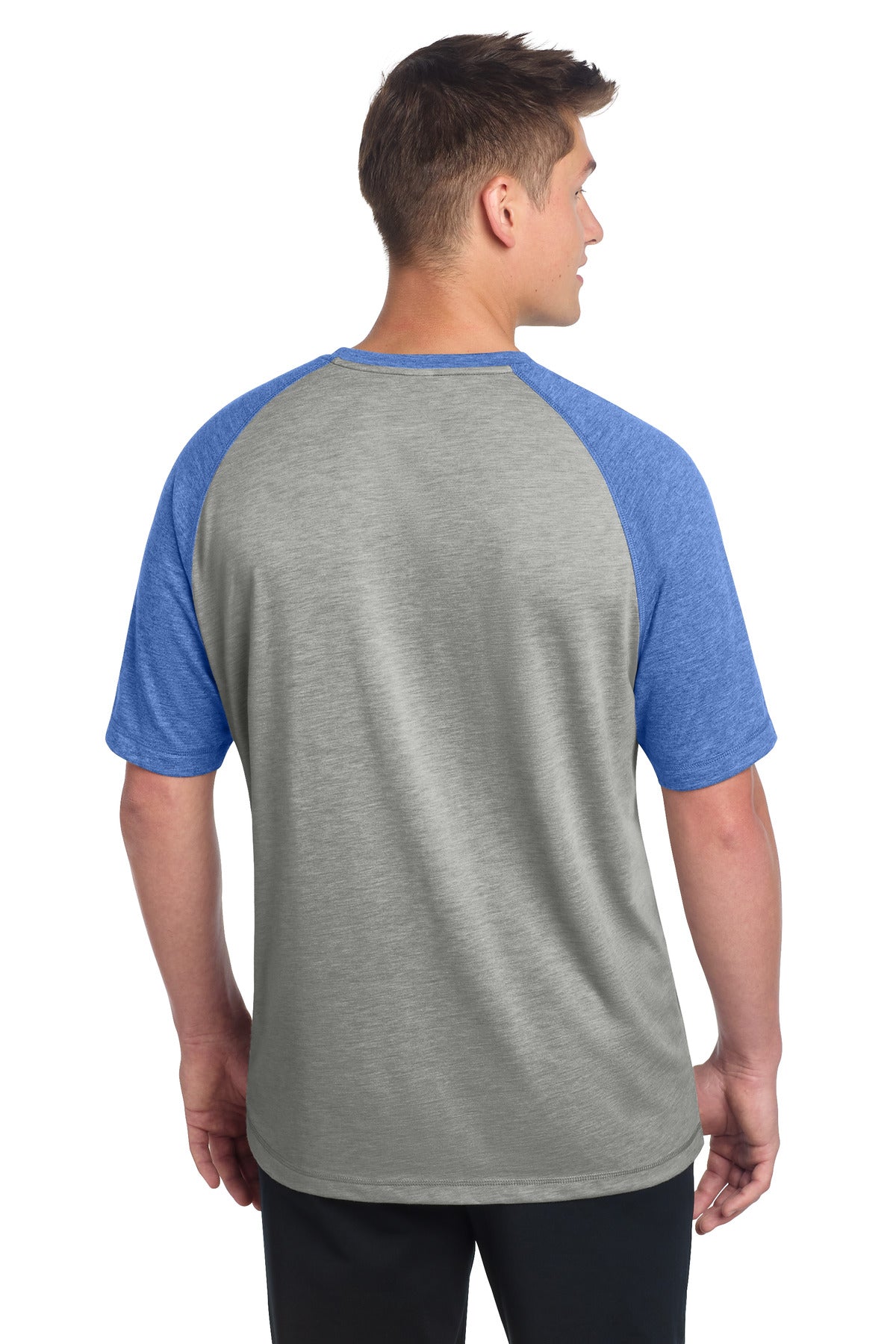 Sport-Tek  PosiCharge  Tri-Blend Wicking Raglan Tee. ST400
