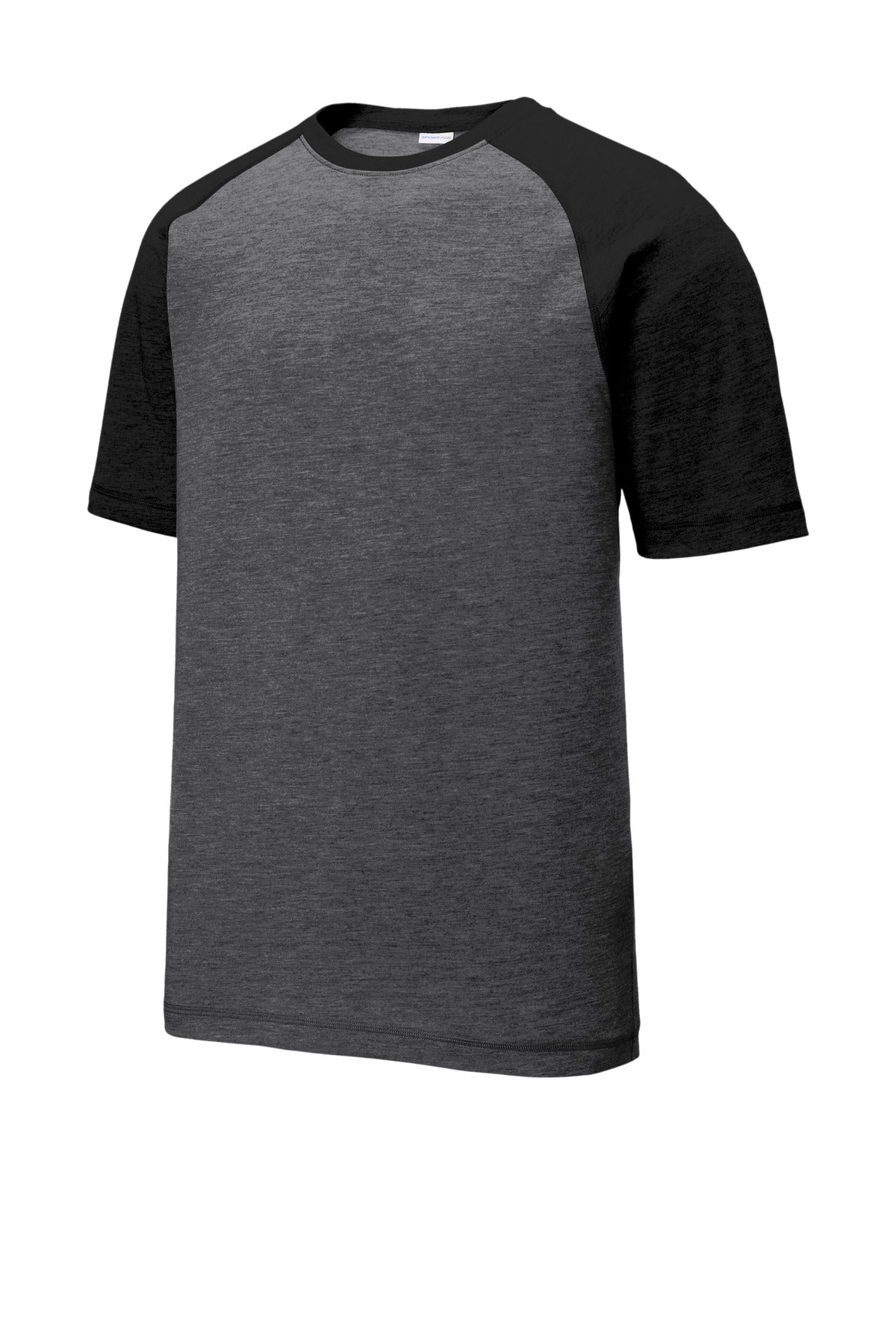 Sport-Tek  PosiCharge  Tri-Blend Wicking Raglan Tee. ST400