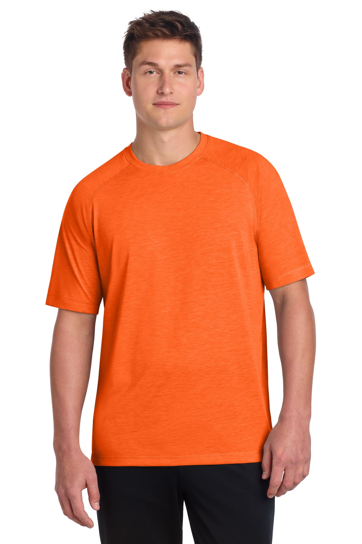 Sport-Tek  PosiCharge  Tri-Blend Wicking Raglan Tee. ST400