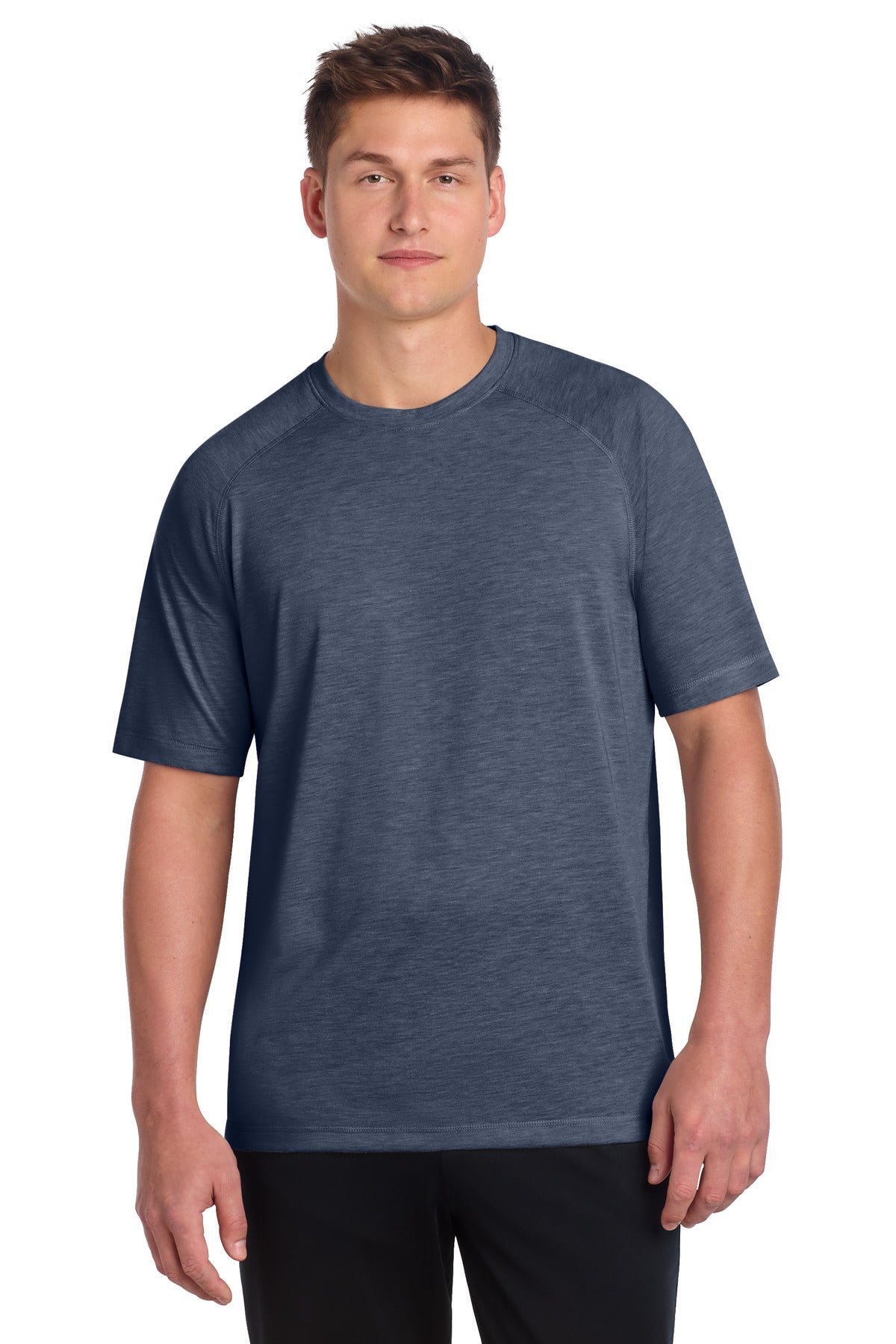 Sport-Tek  PosiCharge  Tri-Blend Wicking Raglan Tee. ST400