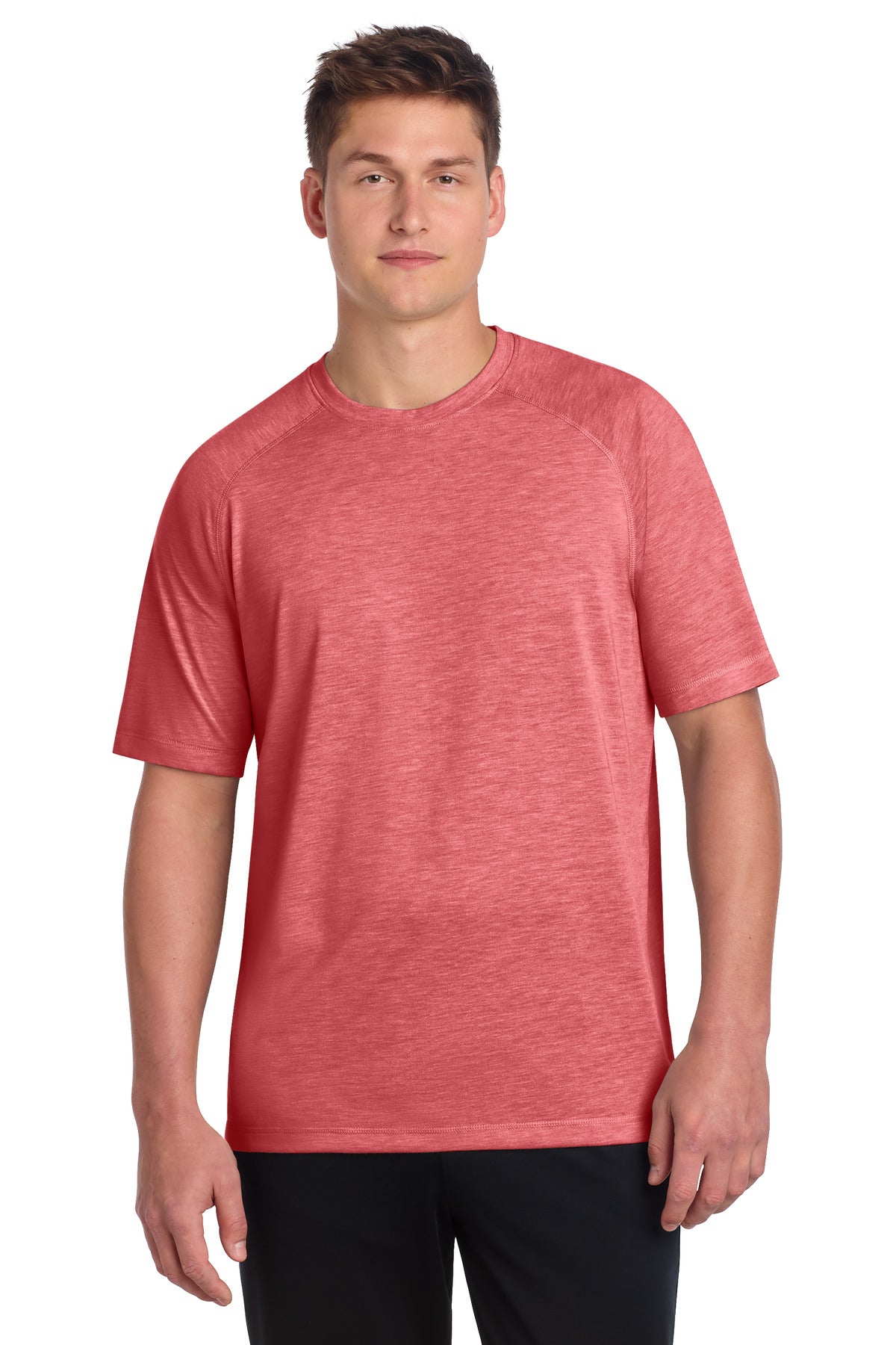 Sport-Tek  PosiCharge  Tri-Blend Wicking Raglan Tee. ST400