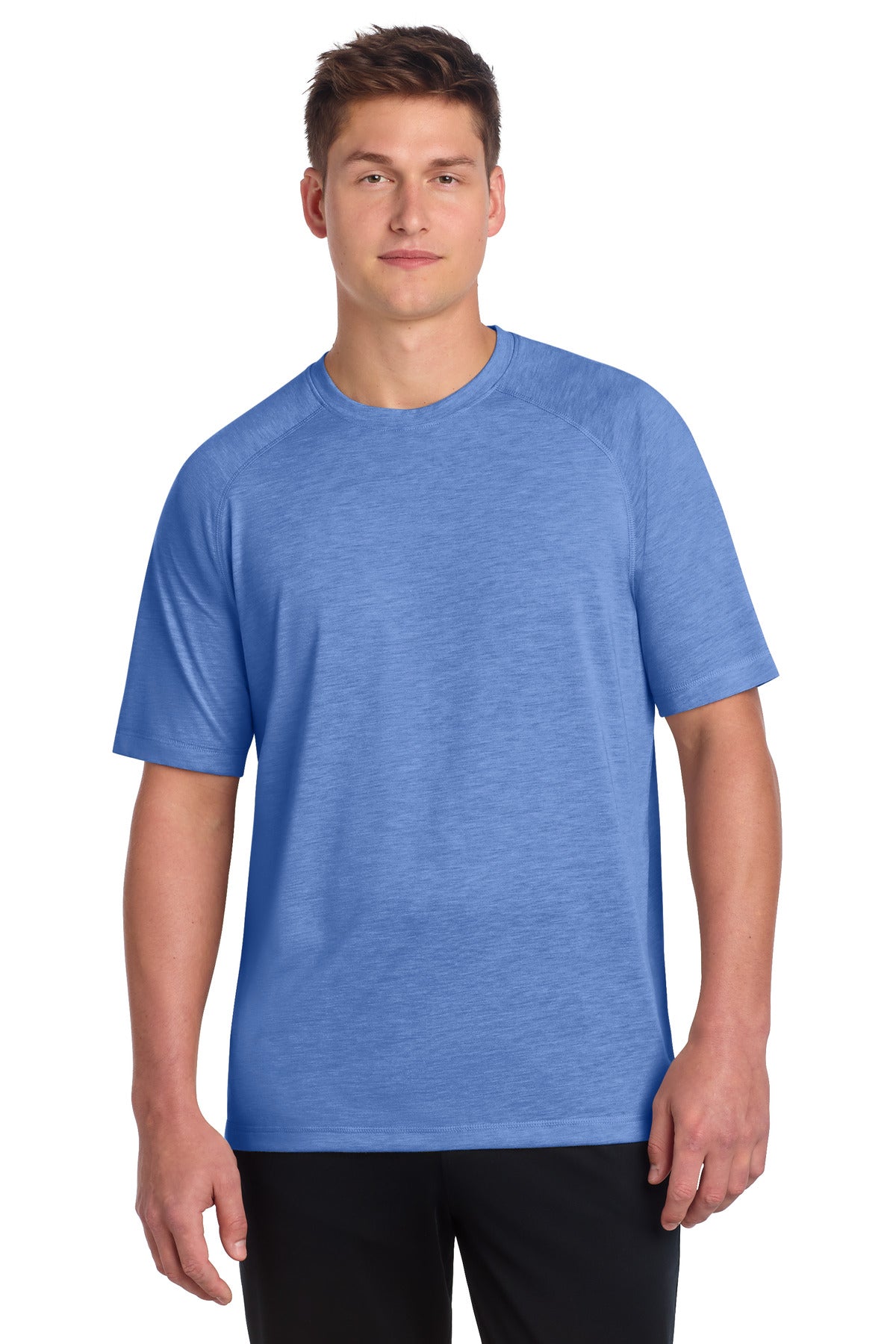 Sport-Tek  PosiCharge  Tri-Blend Wicking Raglan Tee. ST400