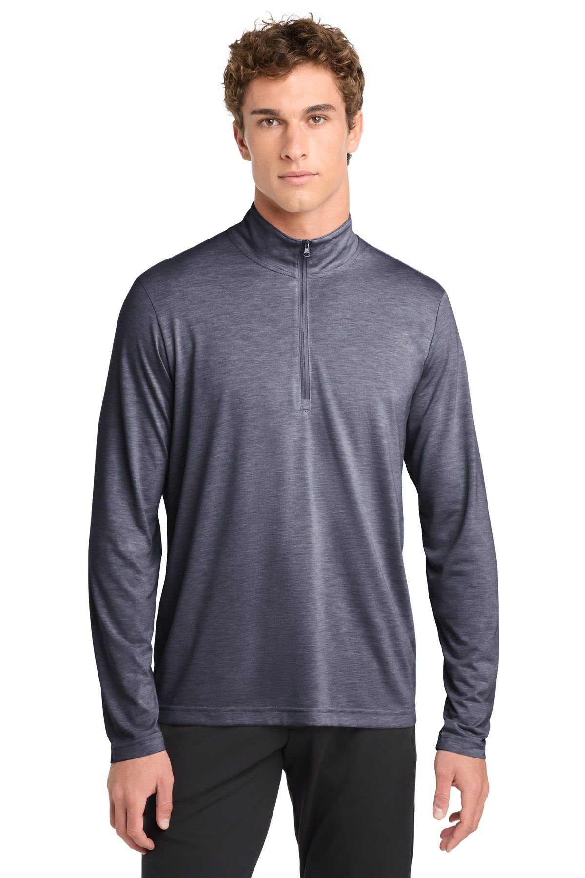 Sport-Tek  PosiCharge  Tri-Blend Wicking 1/4-Zip Pullover. ST407
