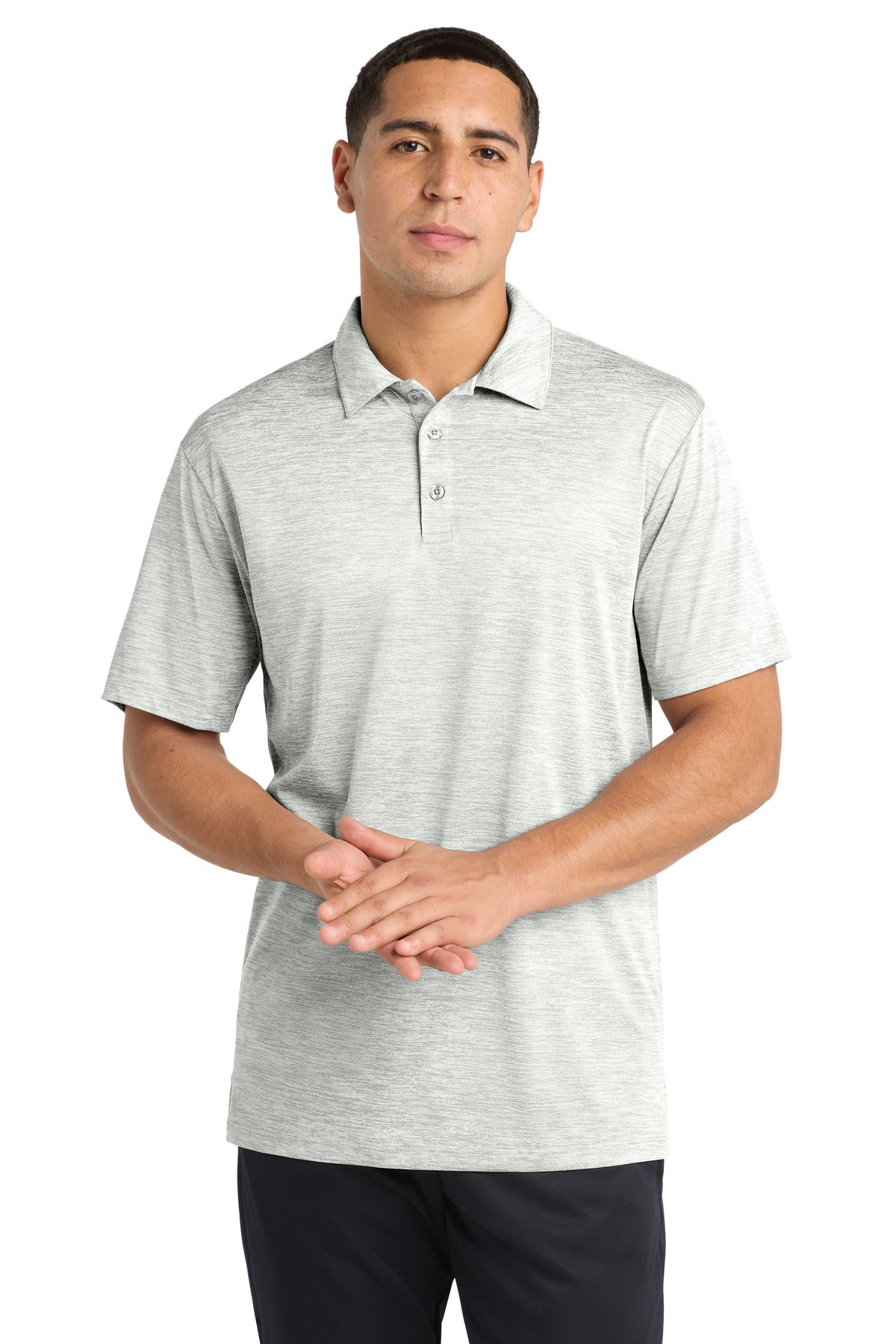 Sport-Tek  PosiCharge  Electric Heather Polo. ST590