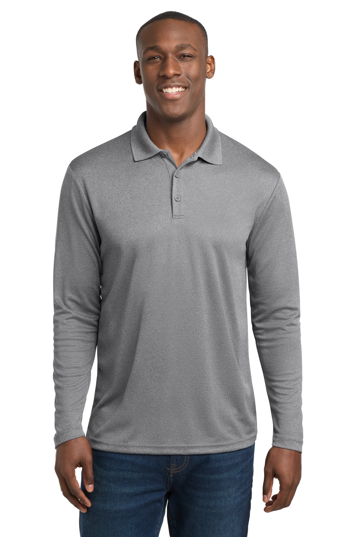 Sport-Tek  PosiCharge  RacerMesh  Long Sleeve Polo. ST640LS